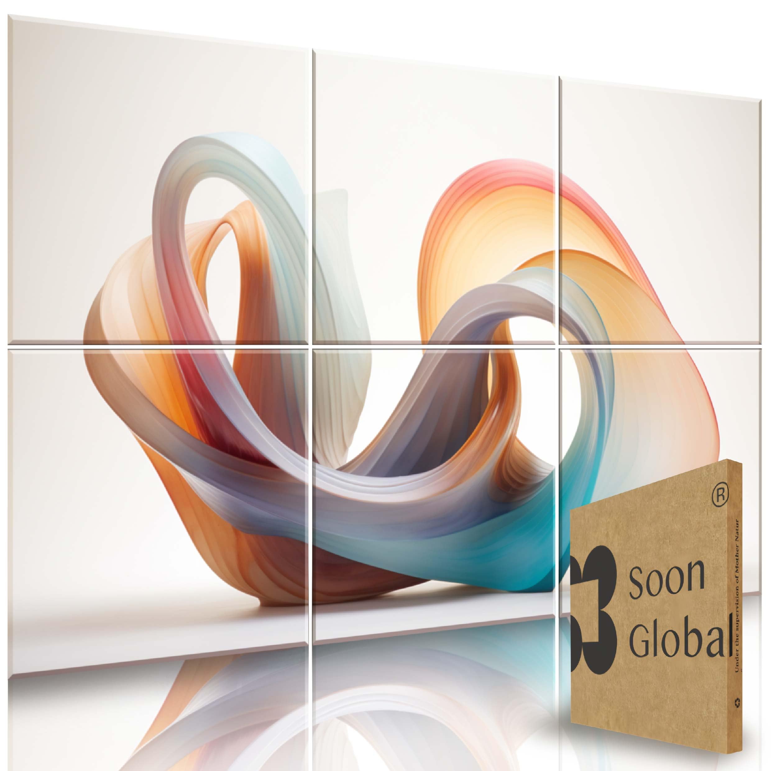 Soon Global Acoustical Wall Panels, 72 X 48 Inches Art Acoustic Panels, Decorative Acoustic Panels, Acoustic Wall Panels, Sound
