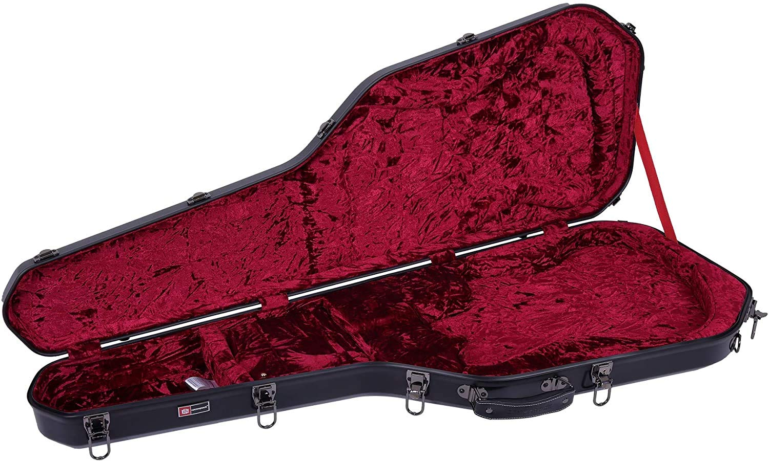 Crossrock Fiberglass Backpack Style Black Electric Guitar Case