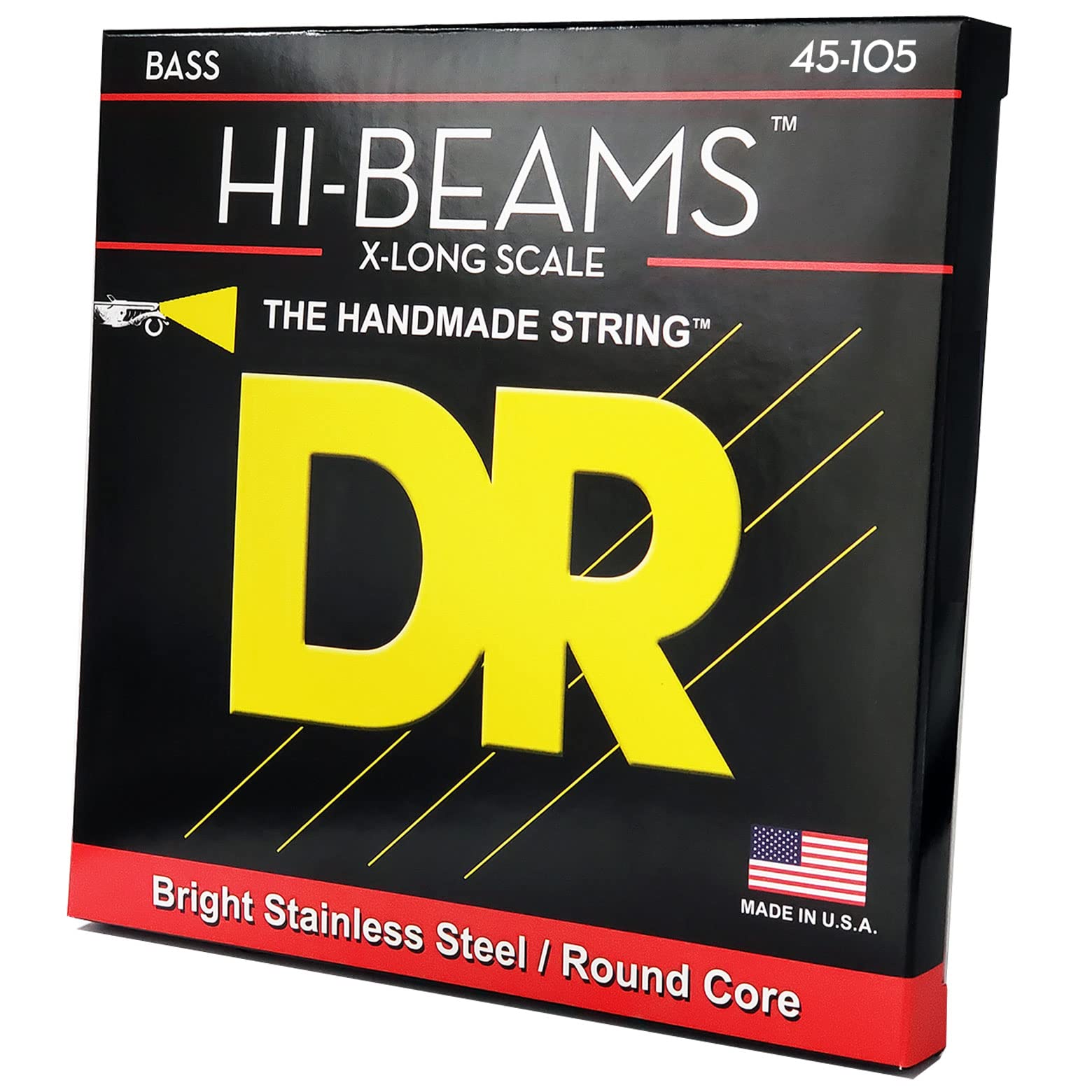 DR Strings Hi-Beam - Extra Long Scale Stainless Steel Round Core 45-105