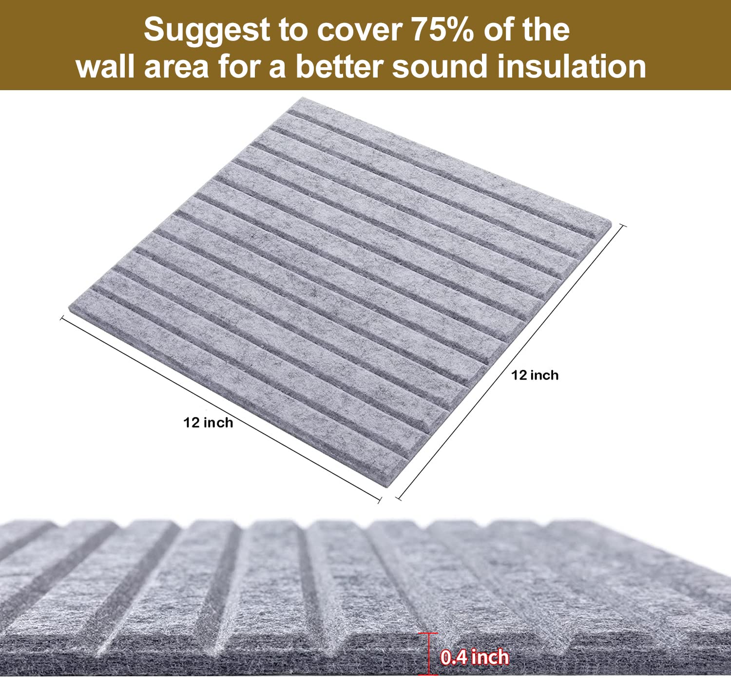 16 Pcs Pro Grade Soundproof Wall Panels,Acoustic Panels,Premium Sound Panels,Better Than Foam,Wedge Design,with Adhesive on Back