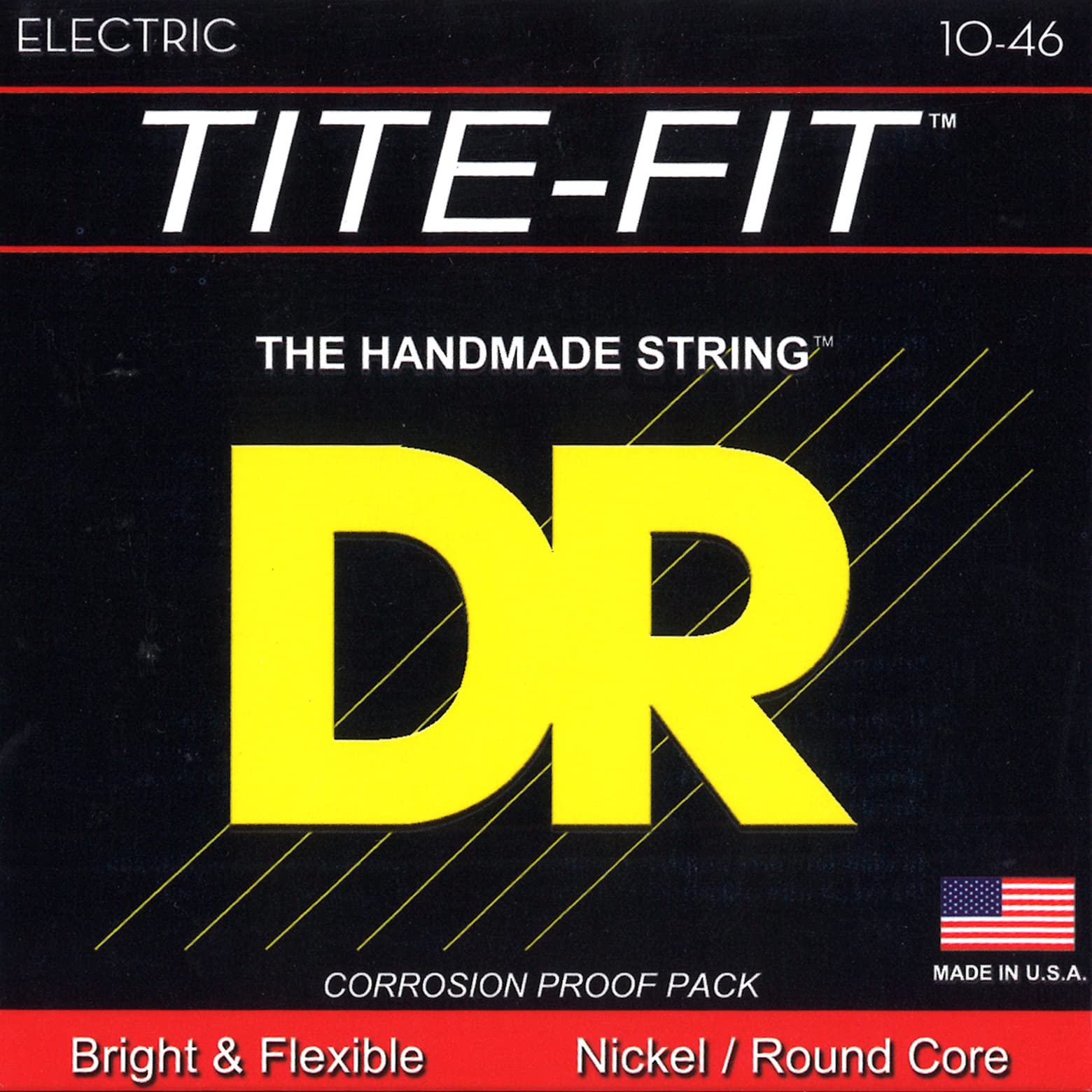 Dr Strings Tite Fit Electric Round Core 10-46
