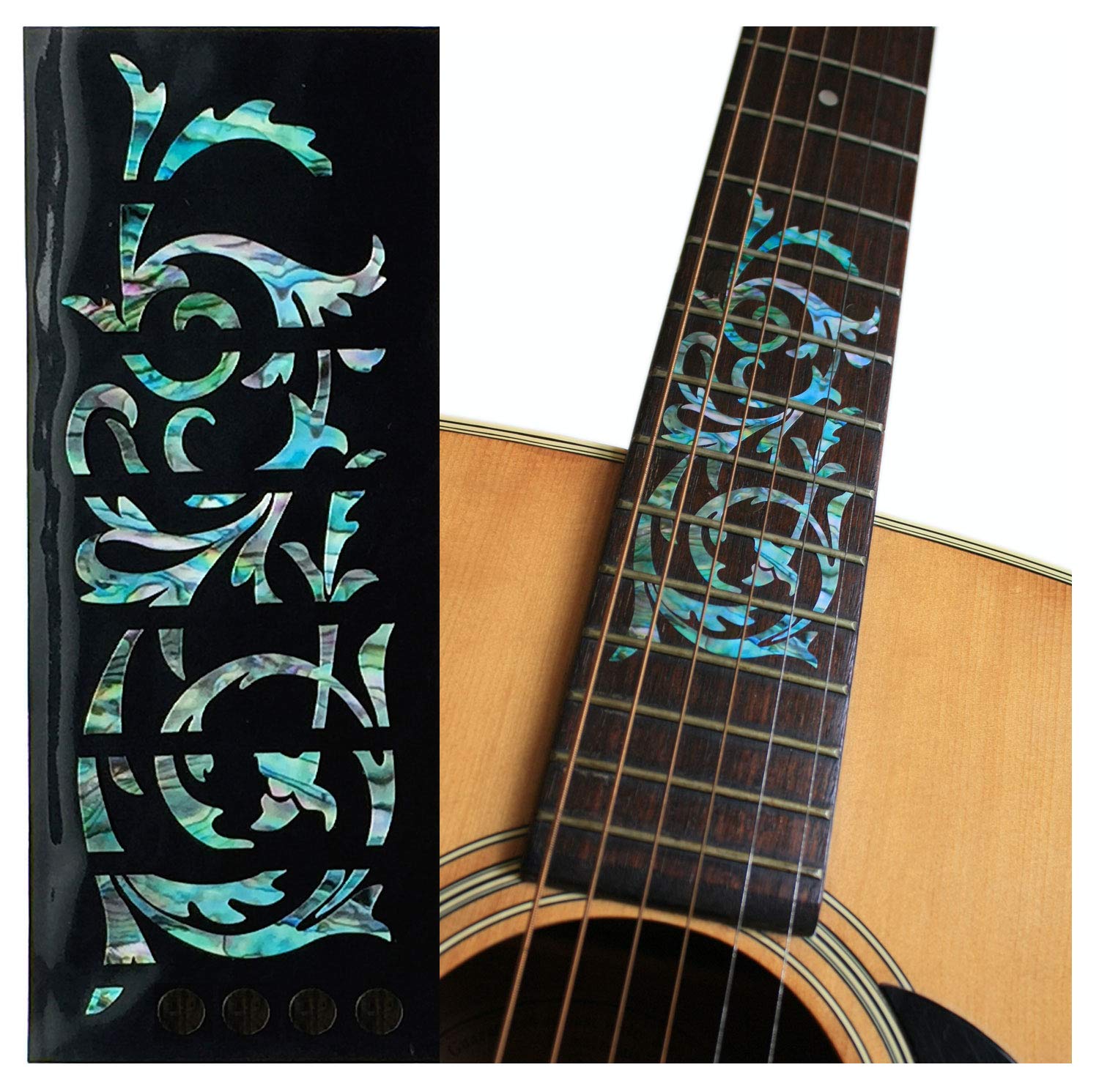 Jockomo Oriental Swirl/Arabesque (Avalon Mix) Guitar Inlay Sticker