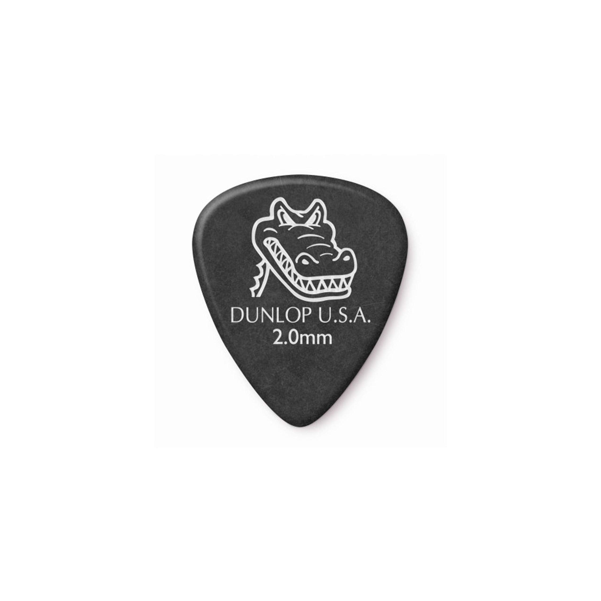 Jim Dunlop 417P2.0 Grip, Black, 2.0Mm, 12/Player'S Pack