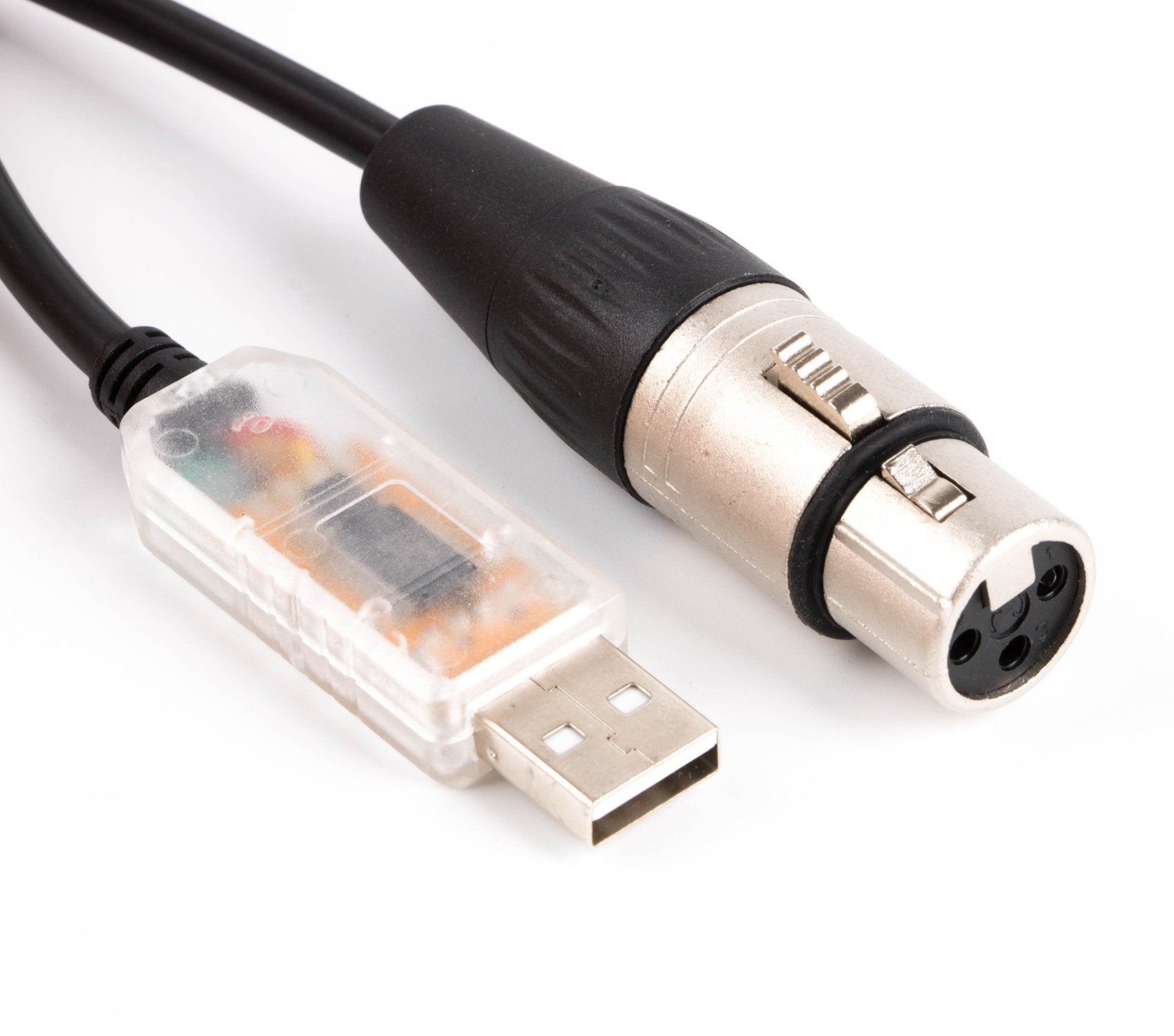 USB RS485 to DMX512 Lighting Equipment Control Cable Stage Lighting DJ Cable With LED Signal Interface Adapter for Freesyler (16