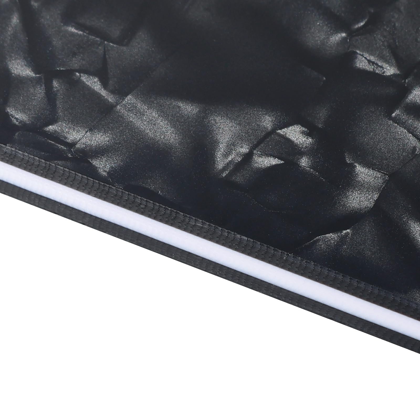 Banworks Electric Guitar 4 Ply Backplate 6-Hole Trem Tremolo Cover for USA/Mexican Fender Standard Strat ST JT/HGB-01 Black Pear