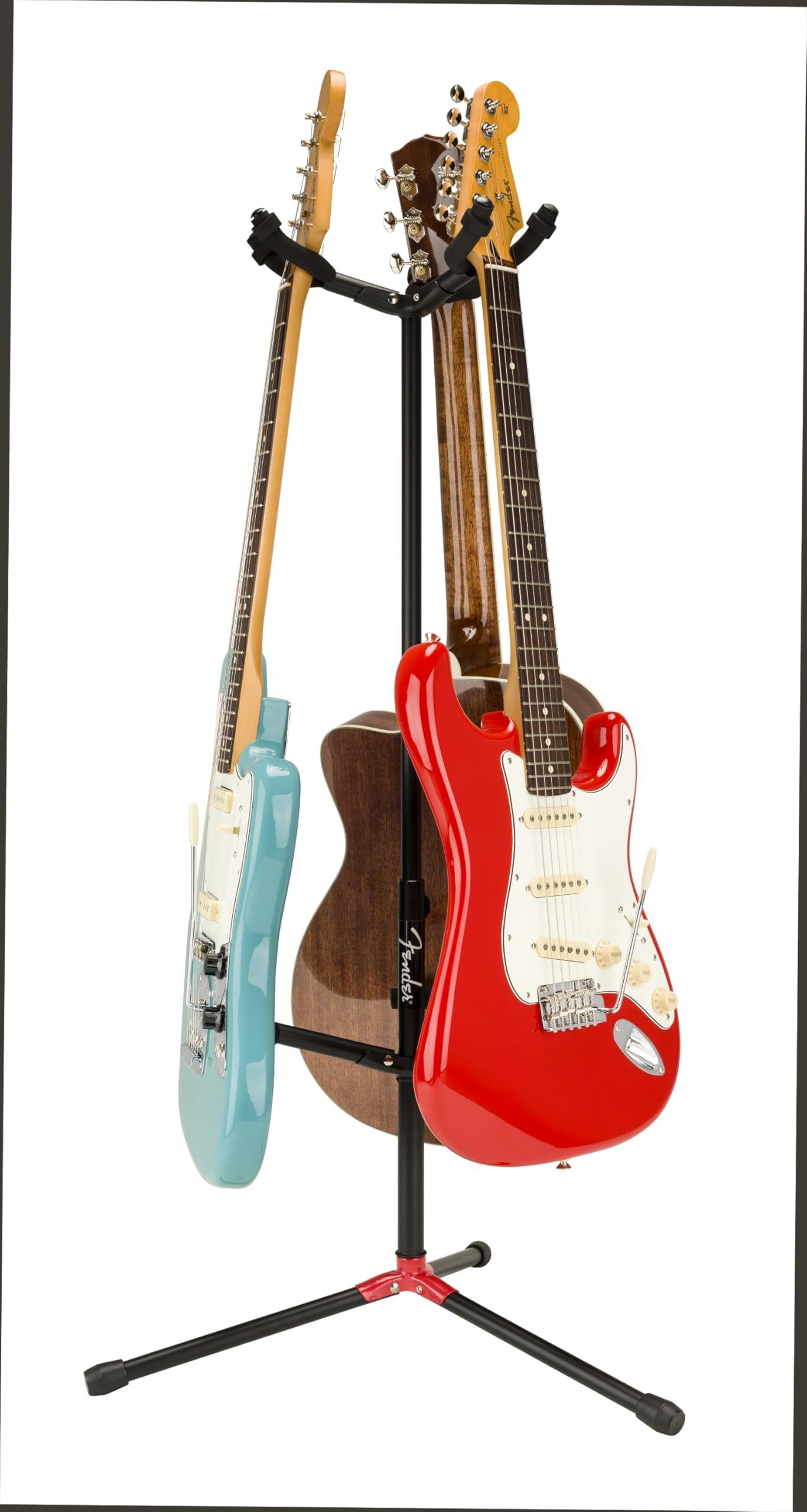 Fender Adjustable Triple Hanging Guitar Stand, Collapsible