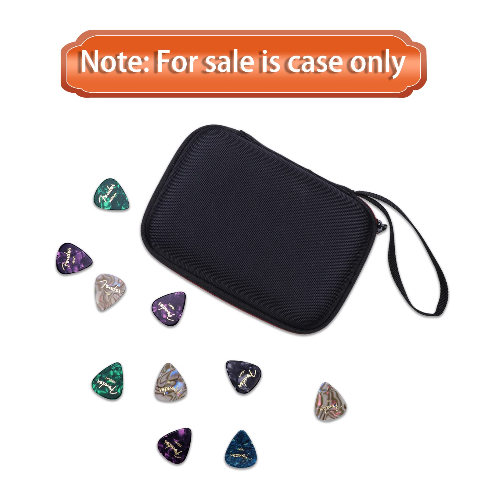 LTGEM EVA Hard Case for Guitar Pick Holder , Waterproof & Shock-absorbent Design - Travel Protective Carrying Storage Bag