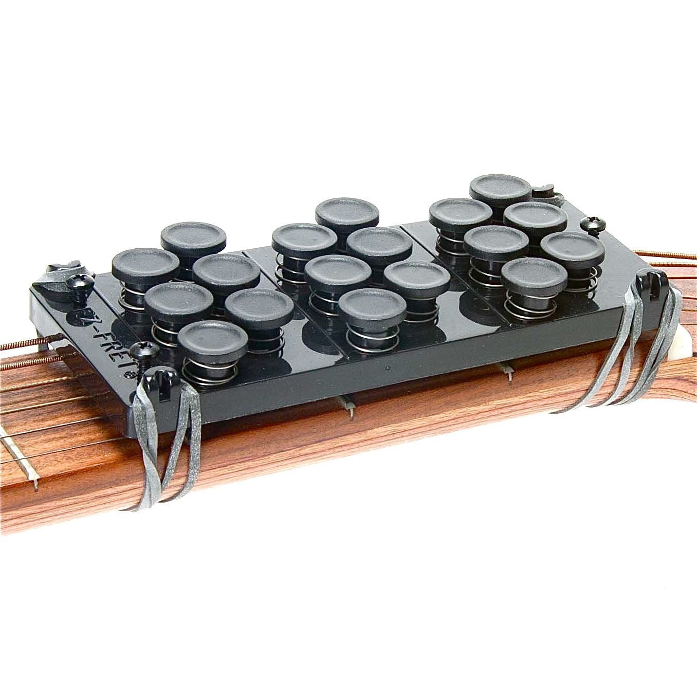 Ez-Fret Guitar Attachment, Eliminates Finger Pain, 110 Chords Available, Fits MOST Full Sized Acoustic Guitar, L/H OK, Not A Beg