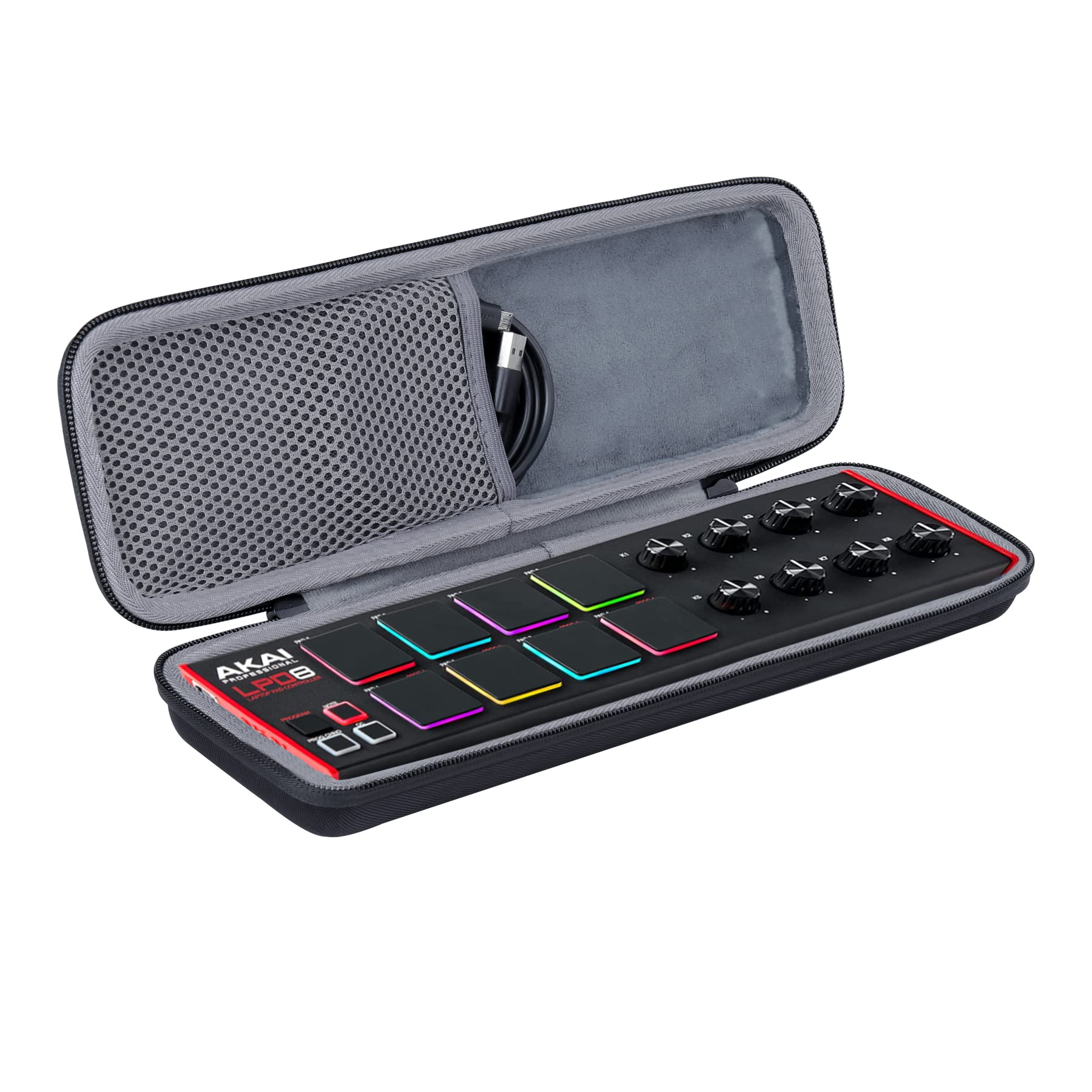 co2CREA Hard Case replacement for AKAI Professional LPD8 MK2 USB MIDI Controller