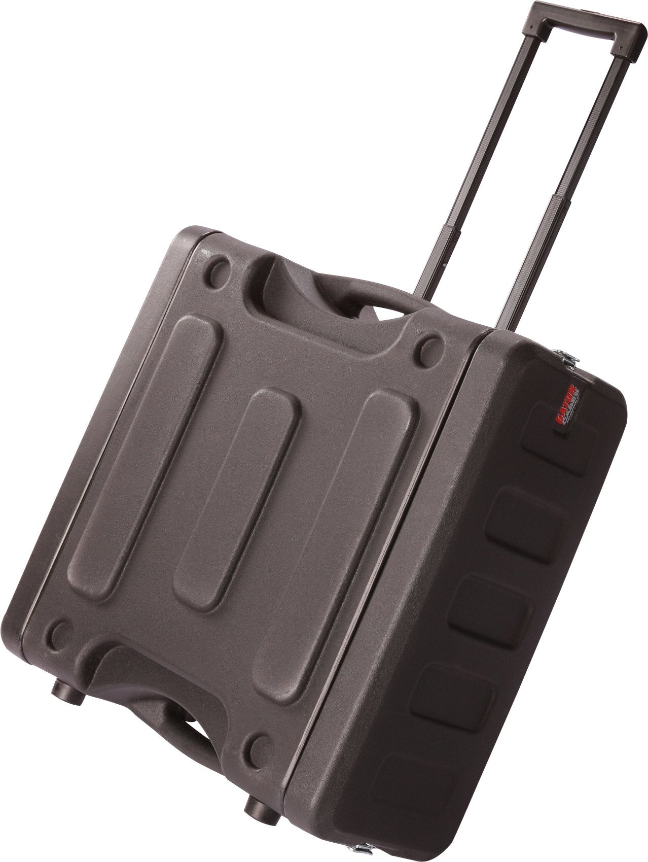 Gator Cases Pro Series 19 Depth 8U Rolling Rack Case with Recessed Wheels, Black