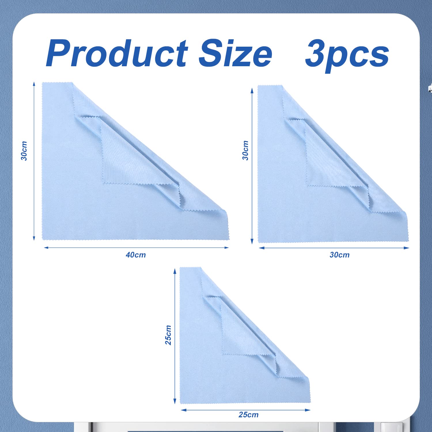 3pcs Instruments Cleaning Cloth, Soft Microfiber Universal Clean Cloth Instrument Polishing Cloth Suitable for Guitar Violin Pia