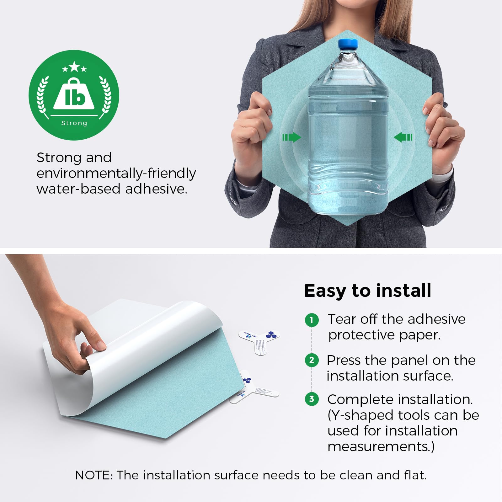 Dexmoko Self-Adhesive Acoustic Panels [390 lbs/yd Ultra-High Density], 2nd Generation Sound Absorbing Panel, Professional Level