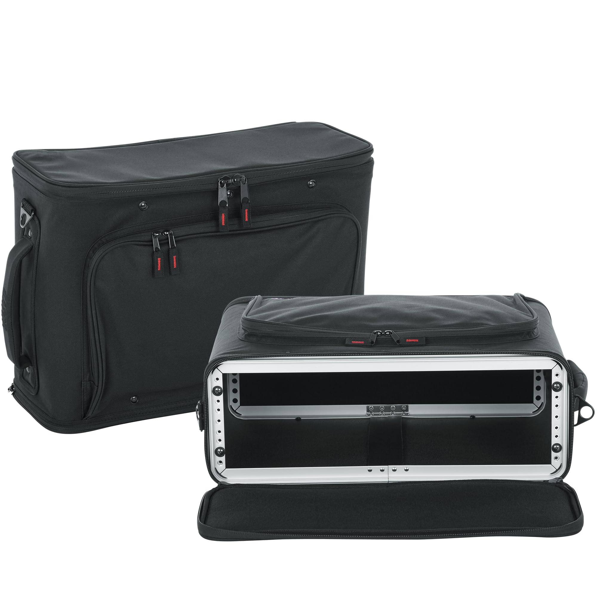 Gator Cases Lightweight Rack Bag with Removable Shoulder Strap Stage and Studio Equipment Case (GR-RACKBAG-3U)