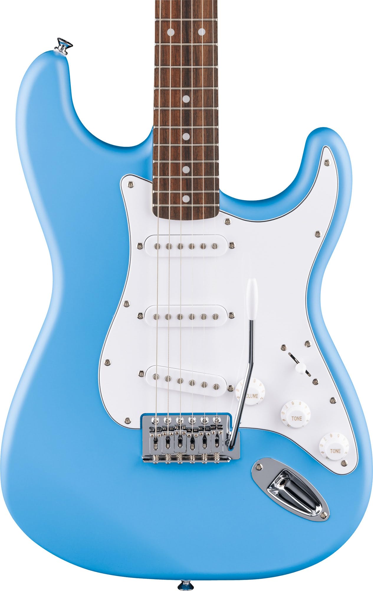 Fender Squier Stratocaster - California Blue Bundle with Gig Bag, Tuner, Picks, and Austin Bazaar Instructional DVD