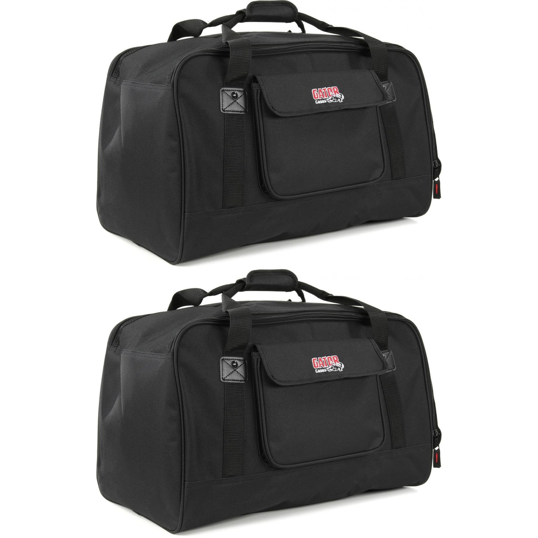 Gator GPA-TOTE10 Heavy-Duty 10-Inch Speaker Tote Bags (2-Pack) - Durable, Padded, Waterproof Storage for DJ, Pro Audio, and PA S