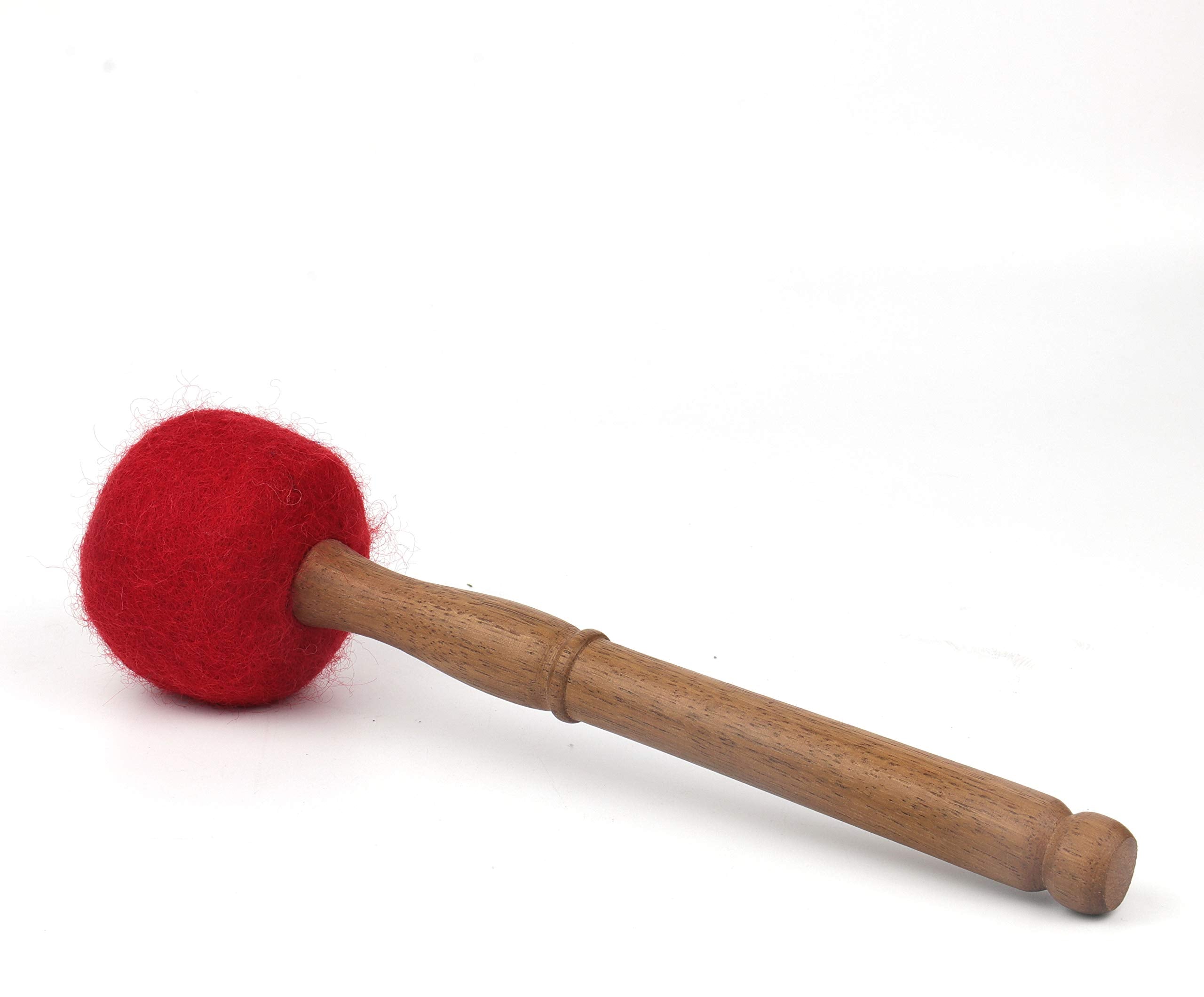 MFelte peppered 9  gong stick, singing bowl mallet,drum stick/Malletfoe Tibetan singing bowl, Hand made in Nepal,