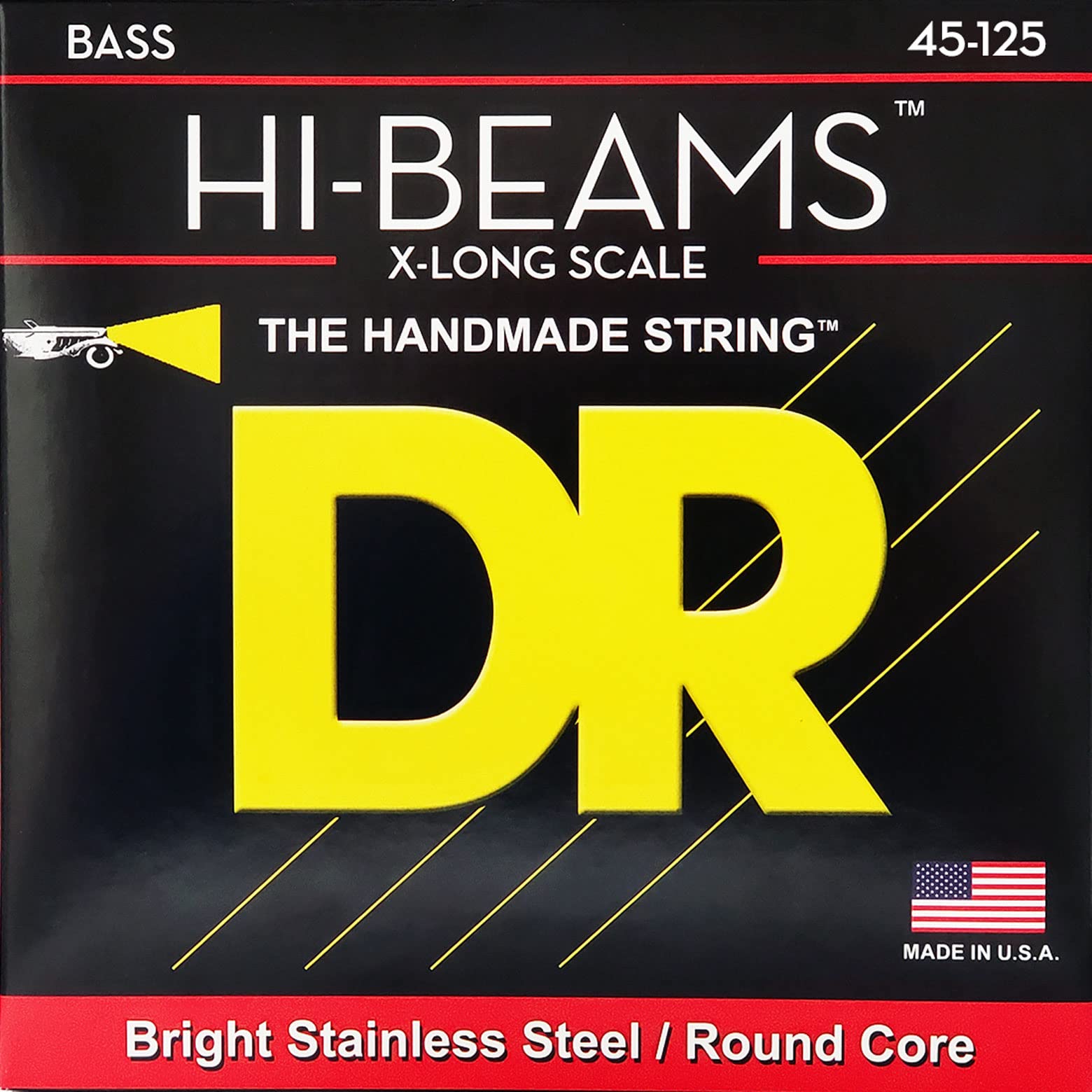 Dr Strings Hi-Beam - Extra Long Scale Stainless Steel Round Core 45-105