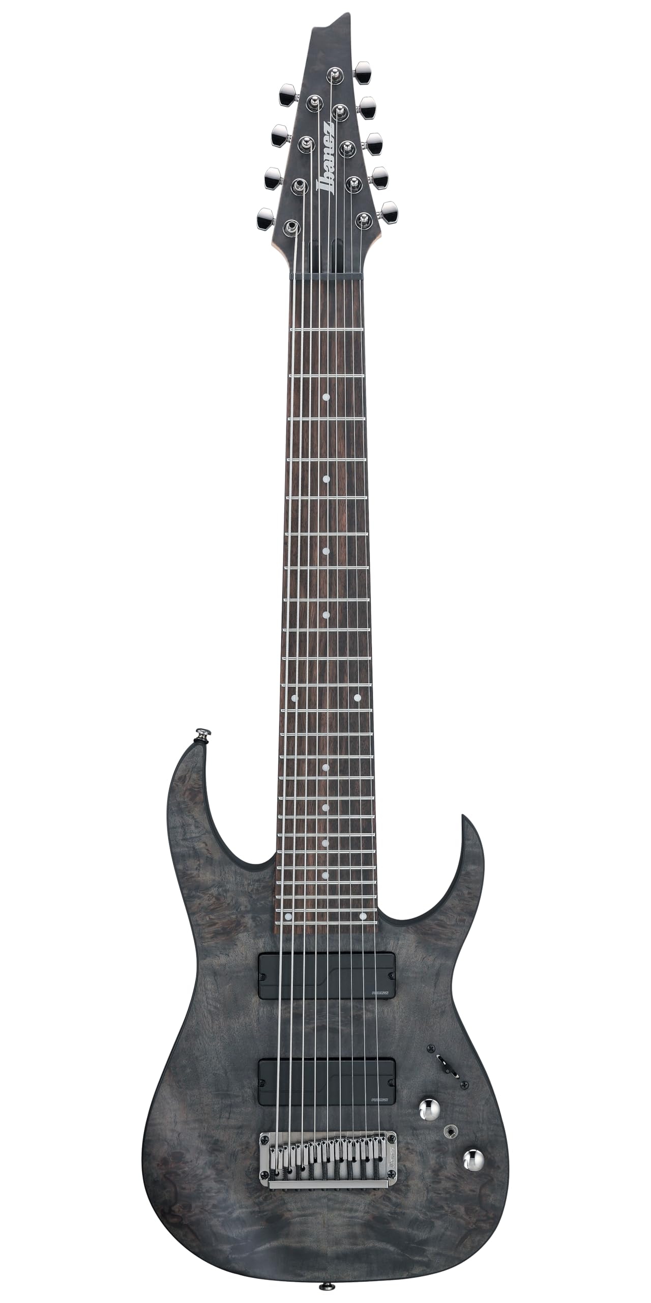 Ibanez Axe Design Lab RG9PB 9-string Electric Guitar - Transparent Gray Flat