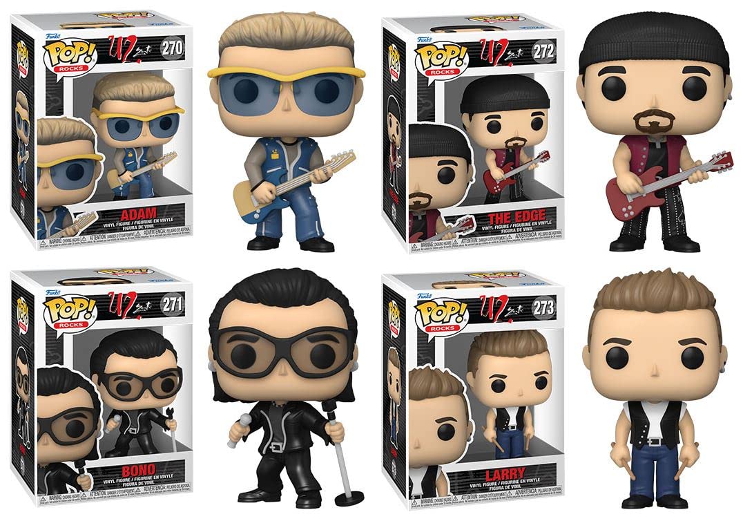 U2 (Zootv) Funko Pop! Rocks Complete Set (4)