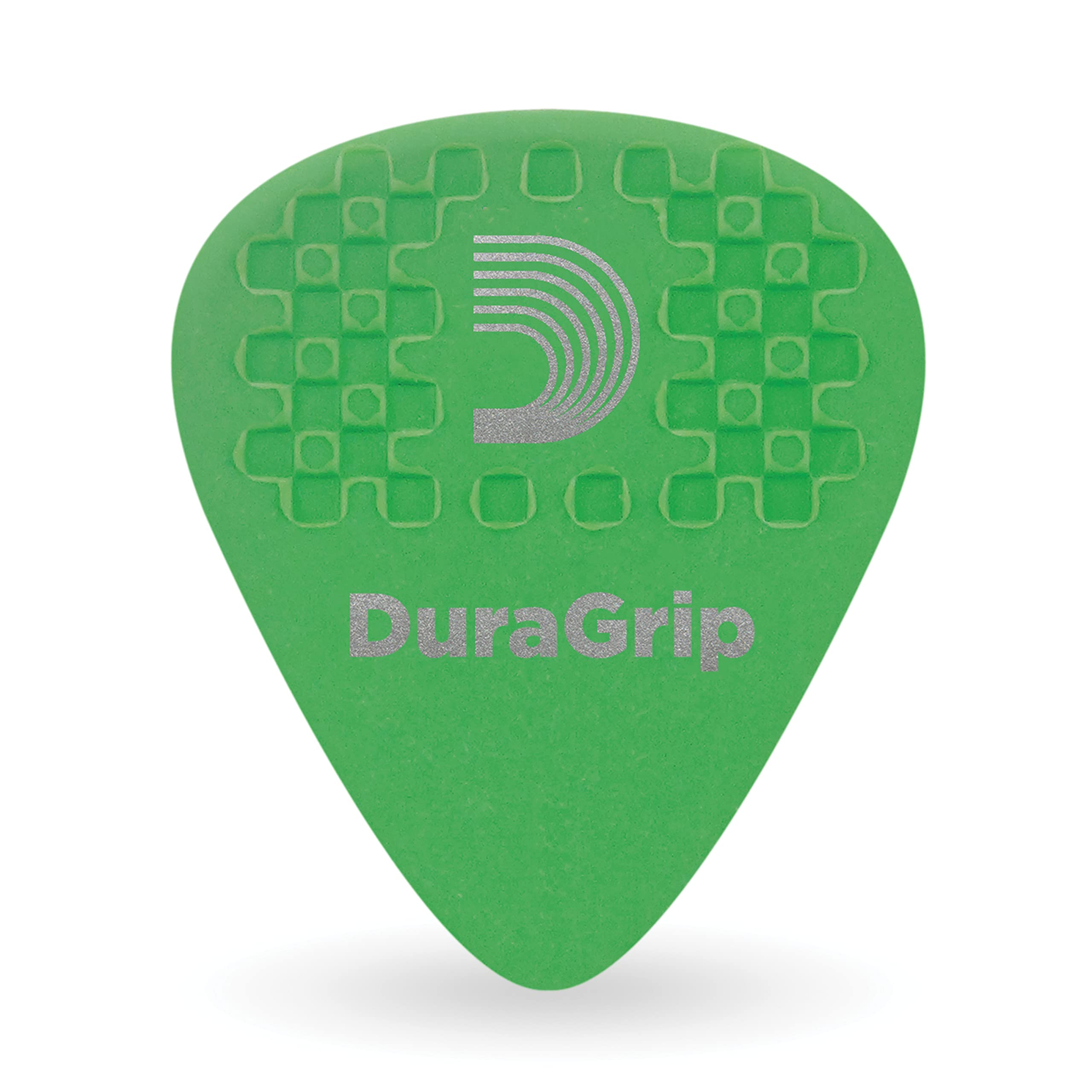 D'Addario Duragrip Guitar Picks - Guitar Accessories - Grip Stamped - Guitar Picks With Grip For Acoustic Guitar, Electric Guita
