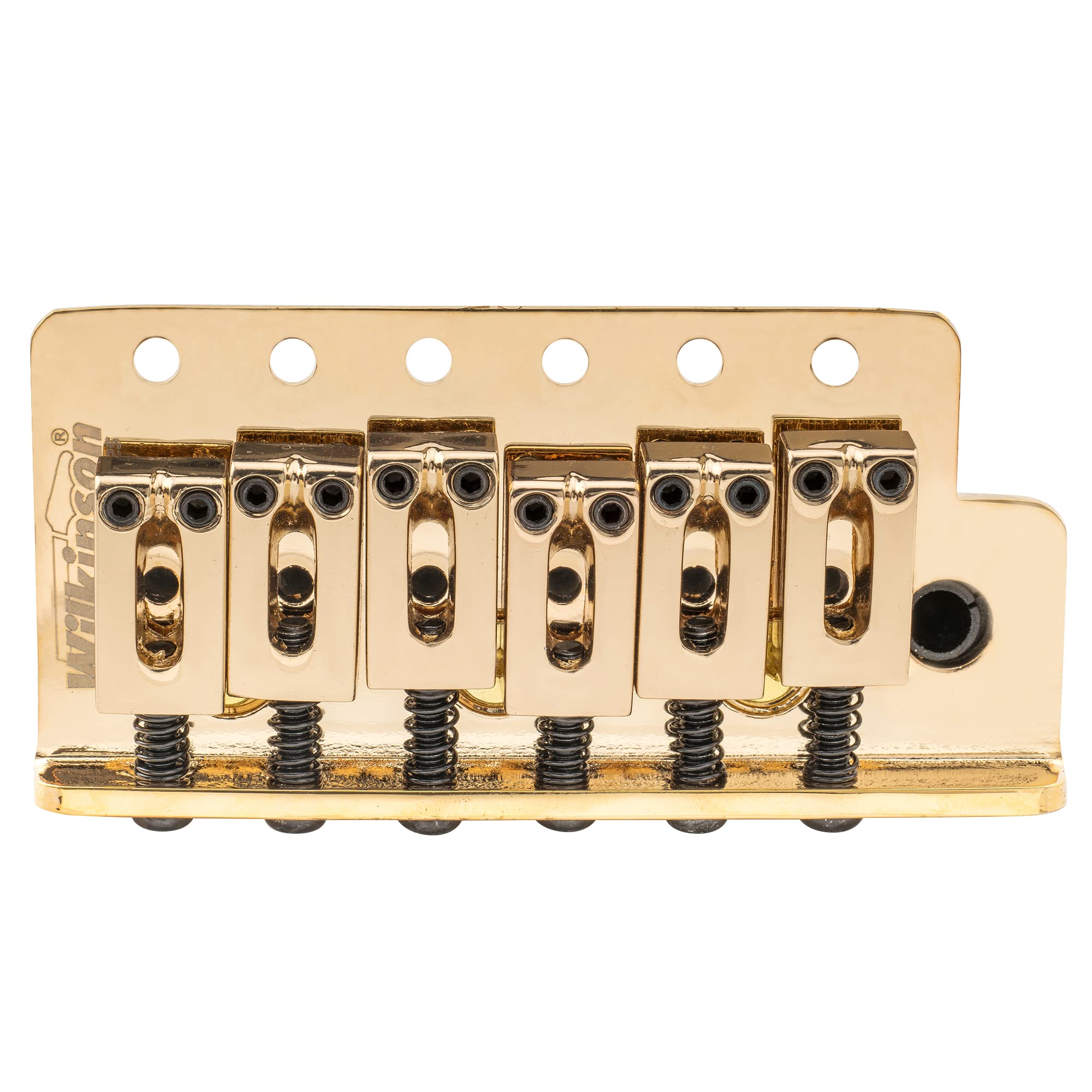 Wilkinson WOV04 54mm (2-1/8 inch) Tremolo Bridge 6-Screw for Squier/Mexico Fender/MIJ Strat Electric Guitar, Gold