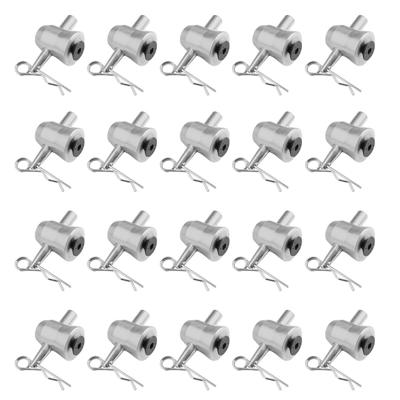 20 MR DJ THCC15PAK Half Conical Coupler for Truss DJ Stage Lighting w/ Body Safety Clips Pins
