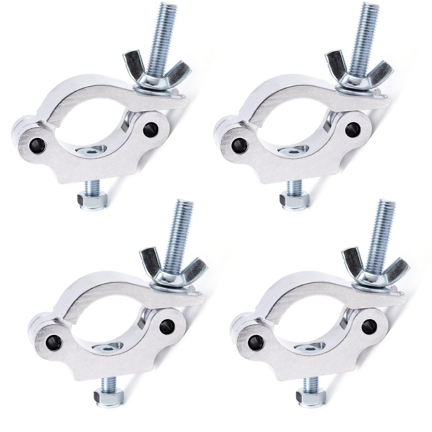 MFL. Heavy Duty Truss Clamp, 660 lb Aluminum Alloy DJ Light Clamps, Fits 1.5-2.0 Inch Truss for Stage Lighting Projector Par Lig