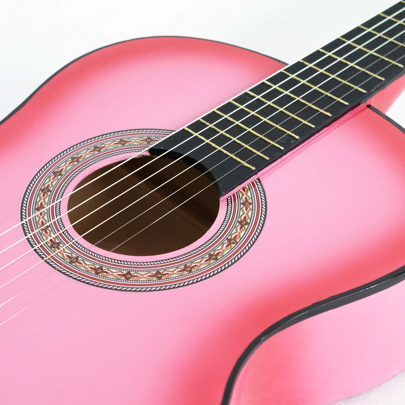 Smartxchoices 38'' Kids Acoustic Guitar Bundle Kit for Starter Beginner Music Lovers, 6-String Folk Guitar with Gig Bag, Extra S