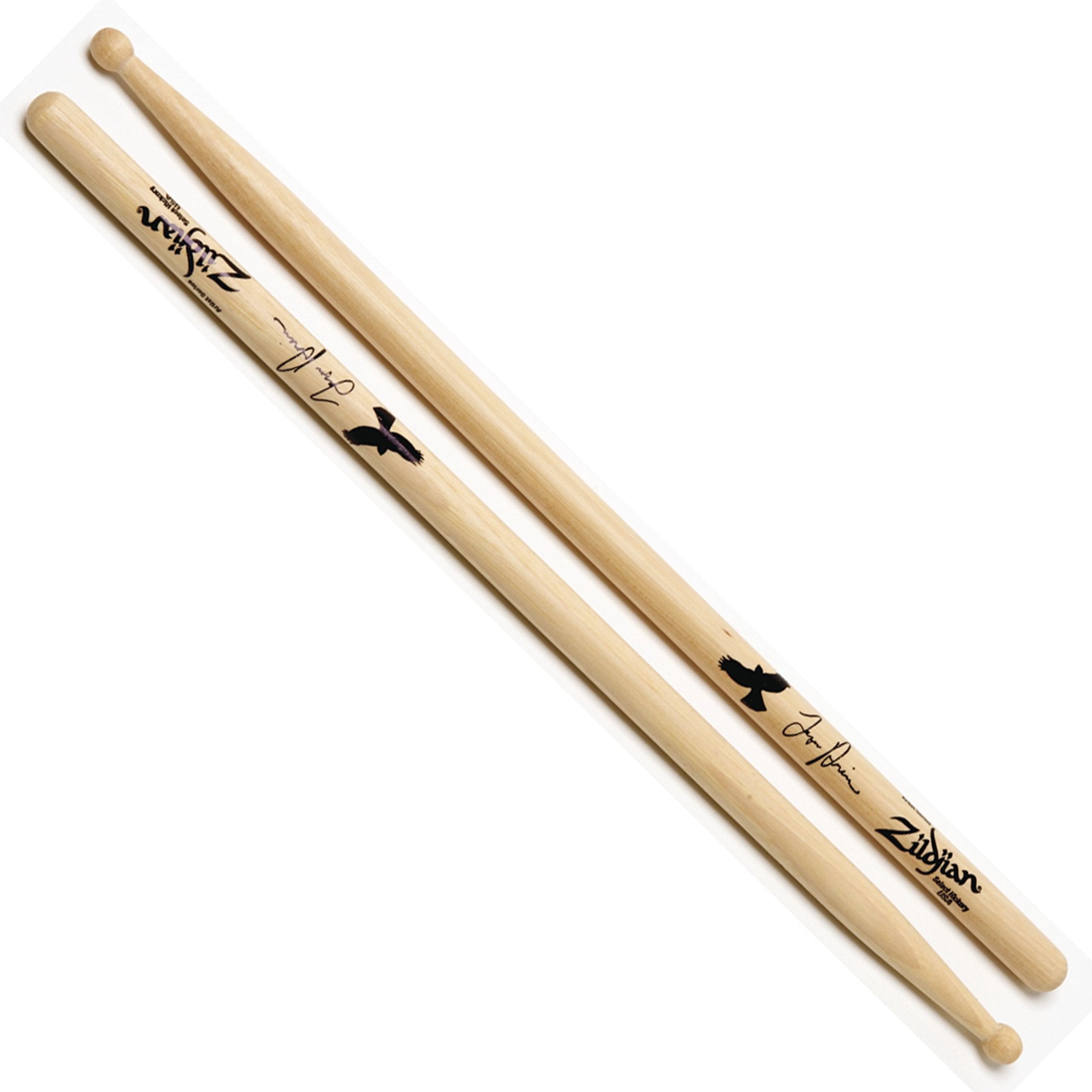 Designed by the drummer of Foo Fighters, Taylor Hawkins, this signature stick is similar to a 5B, but features a large, round ti