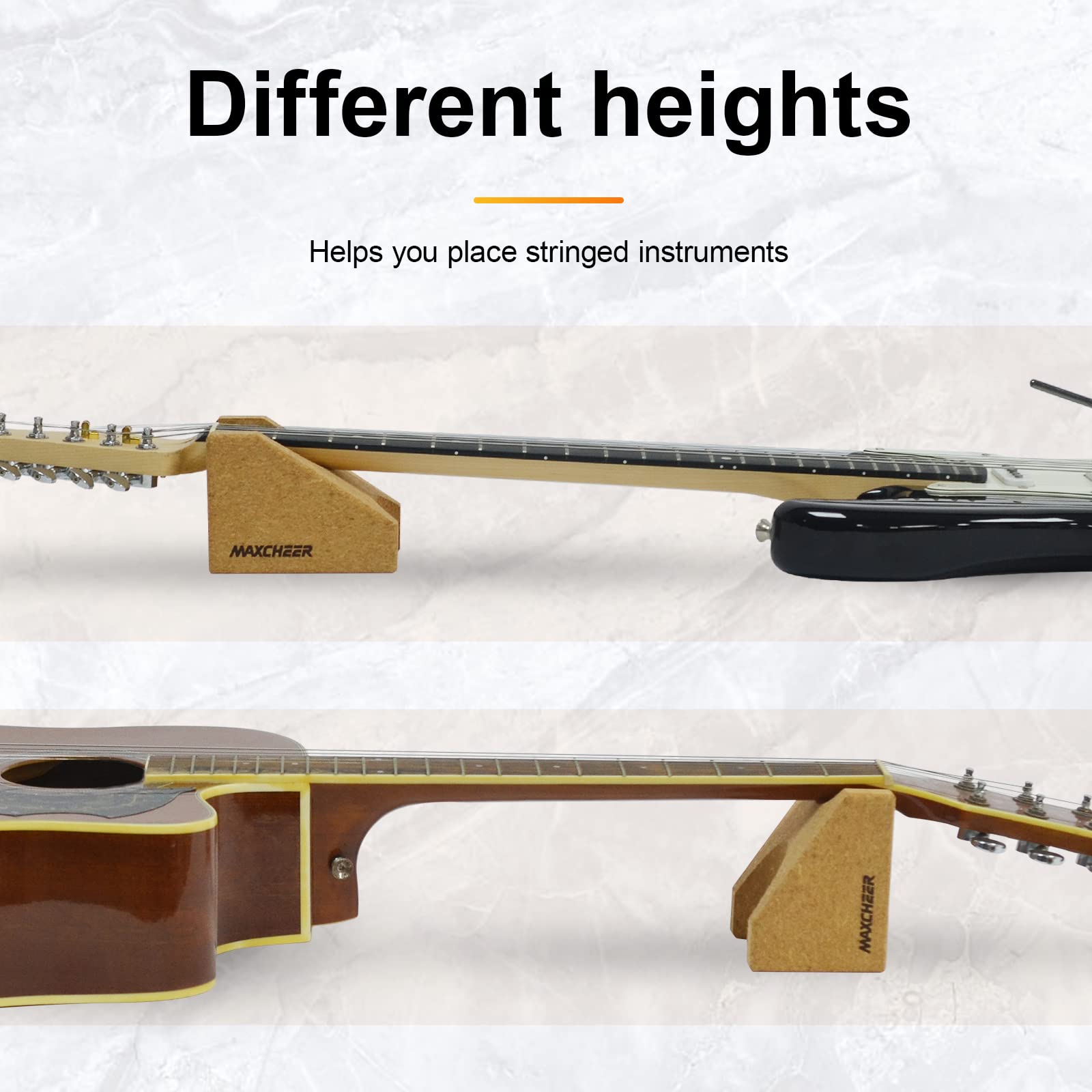 MAXCHEER Guitar Neck Rest,Guitar Neck Cradle Support Pillow String Instrument Luthier Tool,Guitar Accessories Tool Kit for Repai