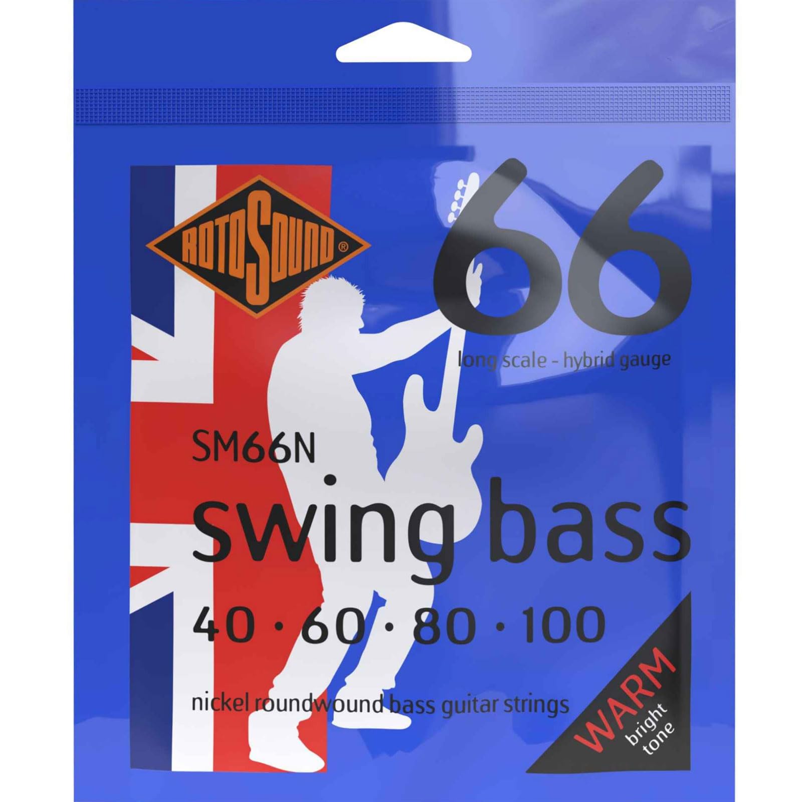 Rotosound Sm66N Nickel Bass Guitar Strings (40 60 80 100)