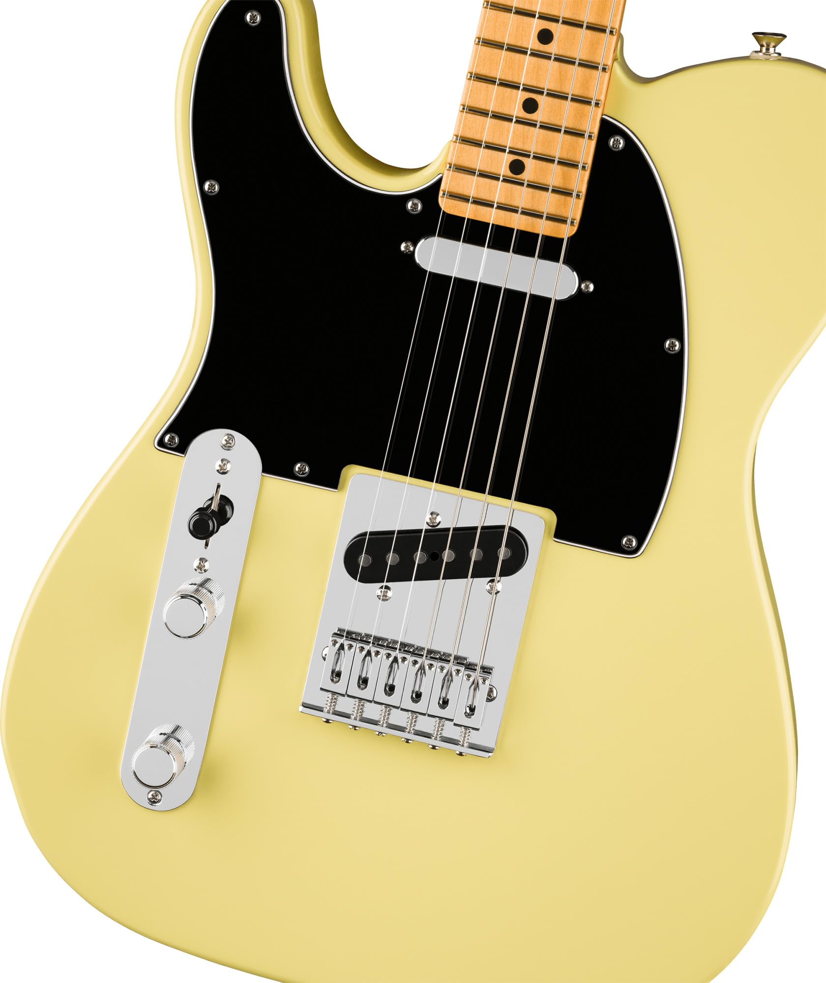 Fender Player II Telecaster Left-Handed - Hialeah Yellow Bundle with Gig Bag, Strap, Cable, 3-Pack Picks and Guitar Cleaning Kit