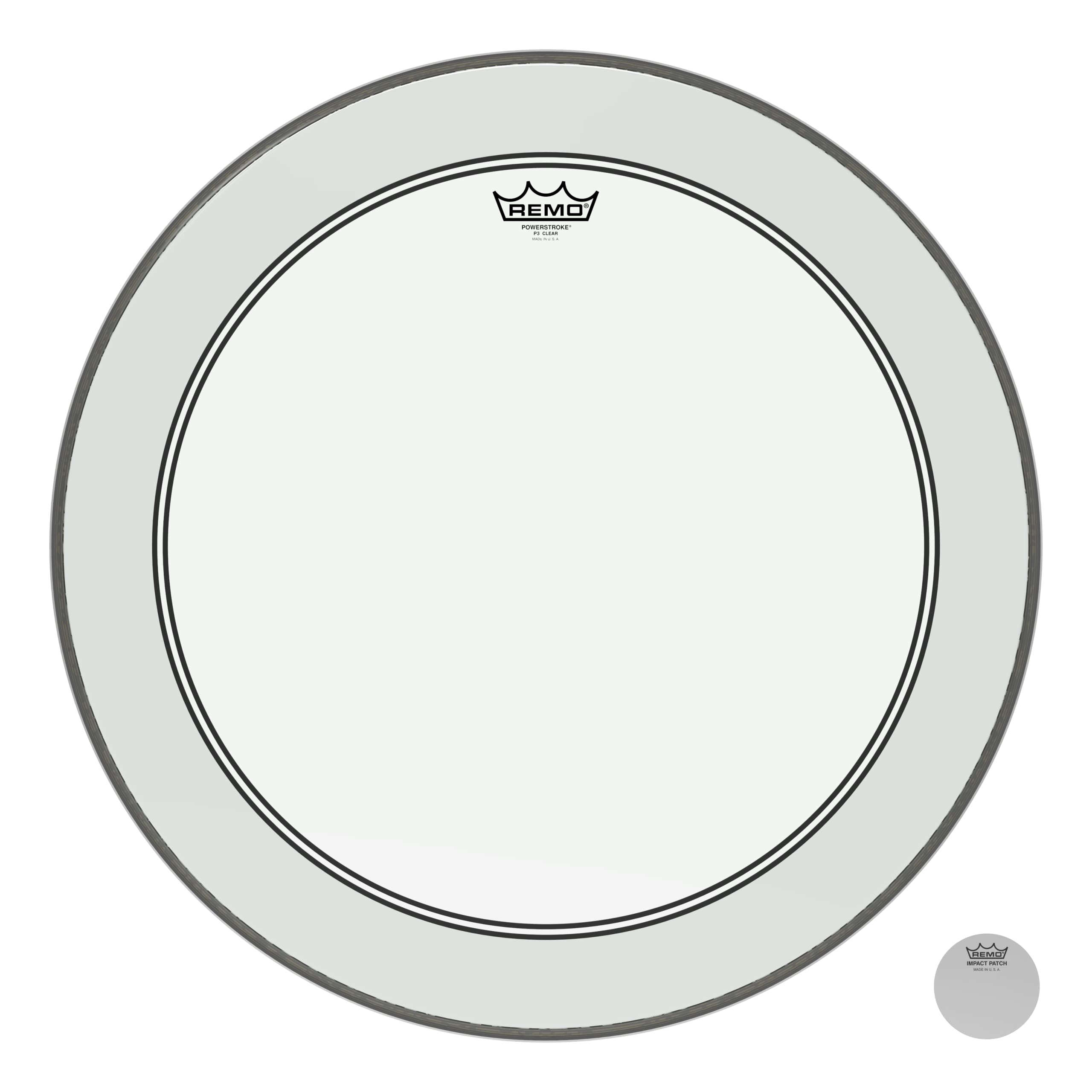 Remo Powerstroke P3 Clear Bass Drumhead, 22