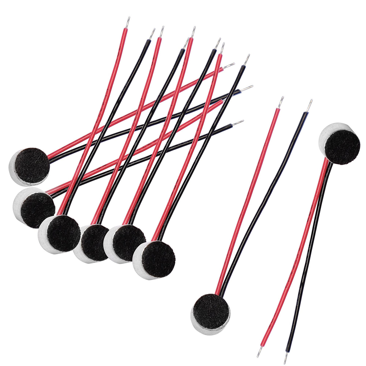 Uxcell 10Pcs 6Mm X 3.5Mm 2-Wire Electret Condenser Microphone With 3.5Mm Jack, High Sensitivity Stereo Mic For Recording Devices