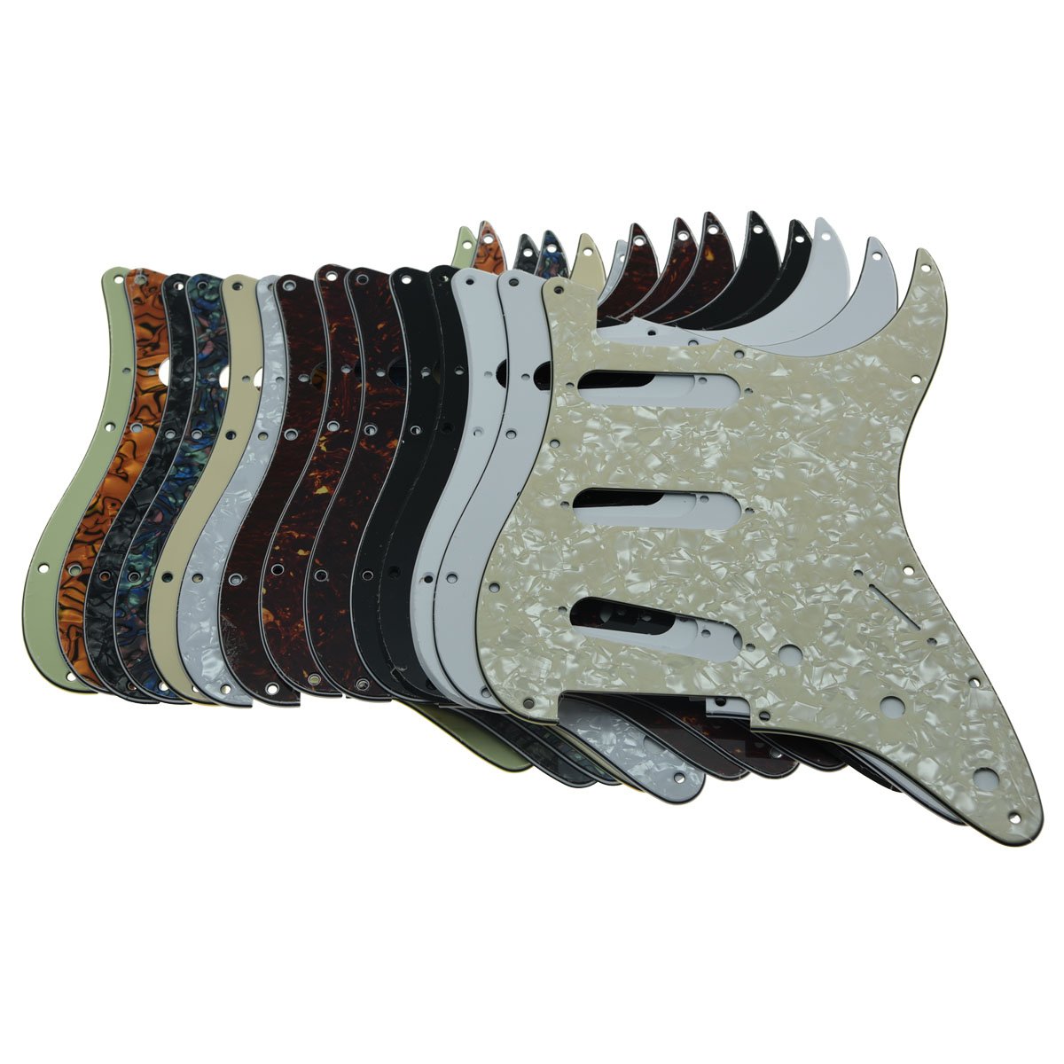Dopro 11 Hole Vintage 62 Strat ST SSS Single Coil Pickups Guitar Pickguard Scratch Plate with Screws for American FD 62 Stratoca