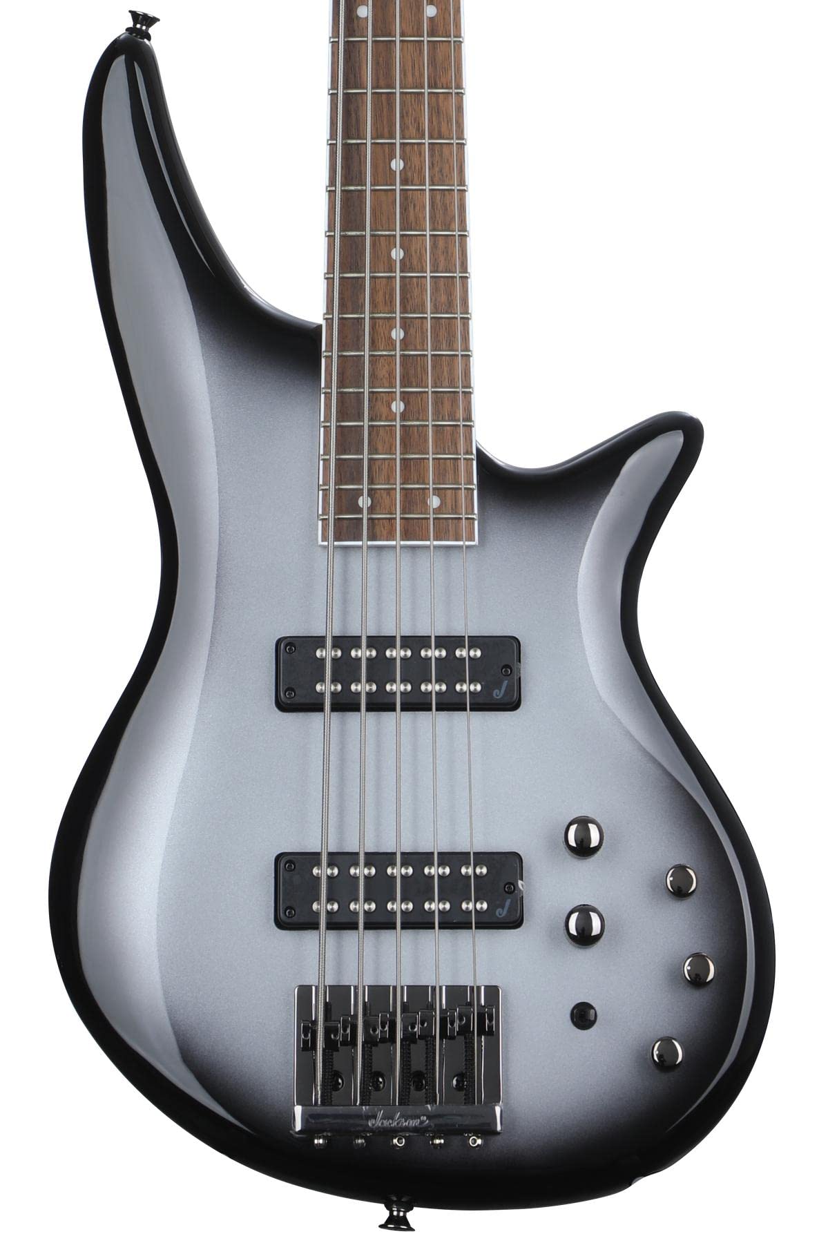 Jackson Js Series 5-String Spectra Bass Js3V, Silverburst, Laurel Fingerboard