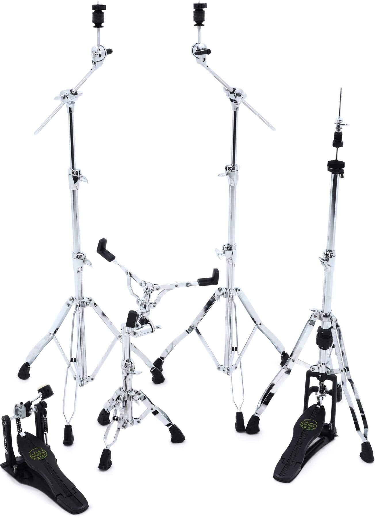 Mapex Armory 5-Piece Hardware Pack with Single Pedal - Chrome Plated