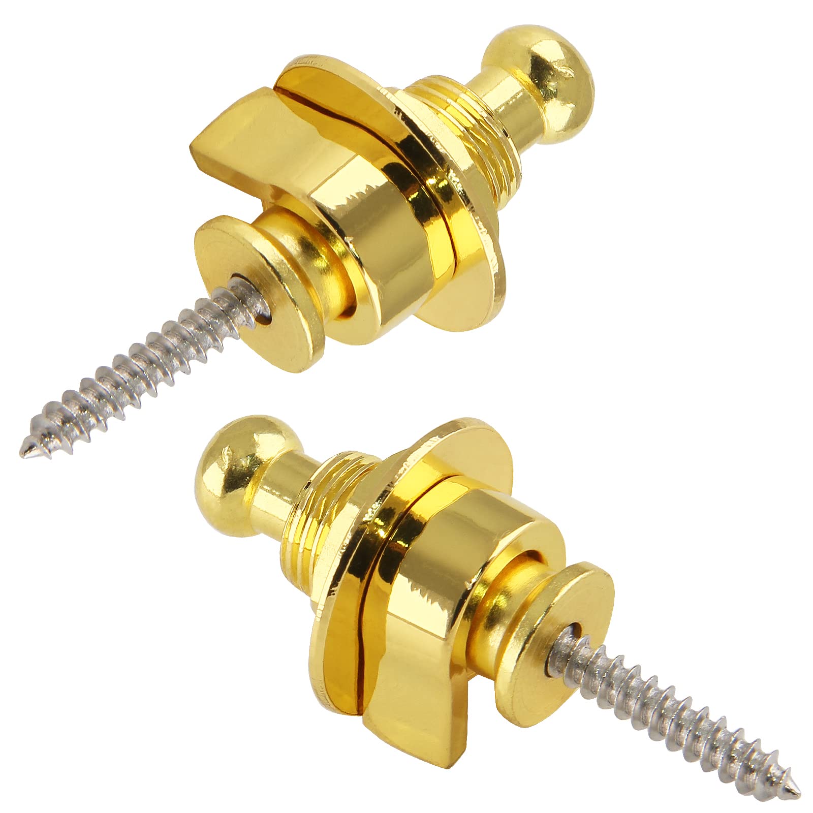 LifCratms 2PCS Guitar Strap Locks, Metal Heavy Duty Guitar Straplocks Replacement, Buttons Quick Release Security retainer Syste