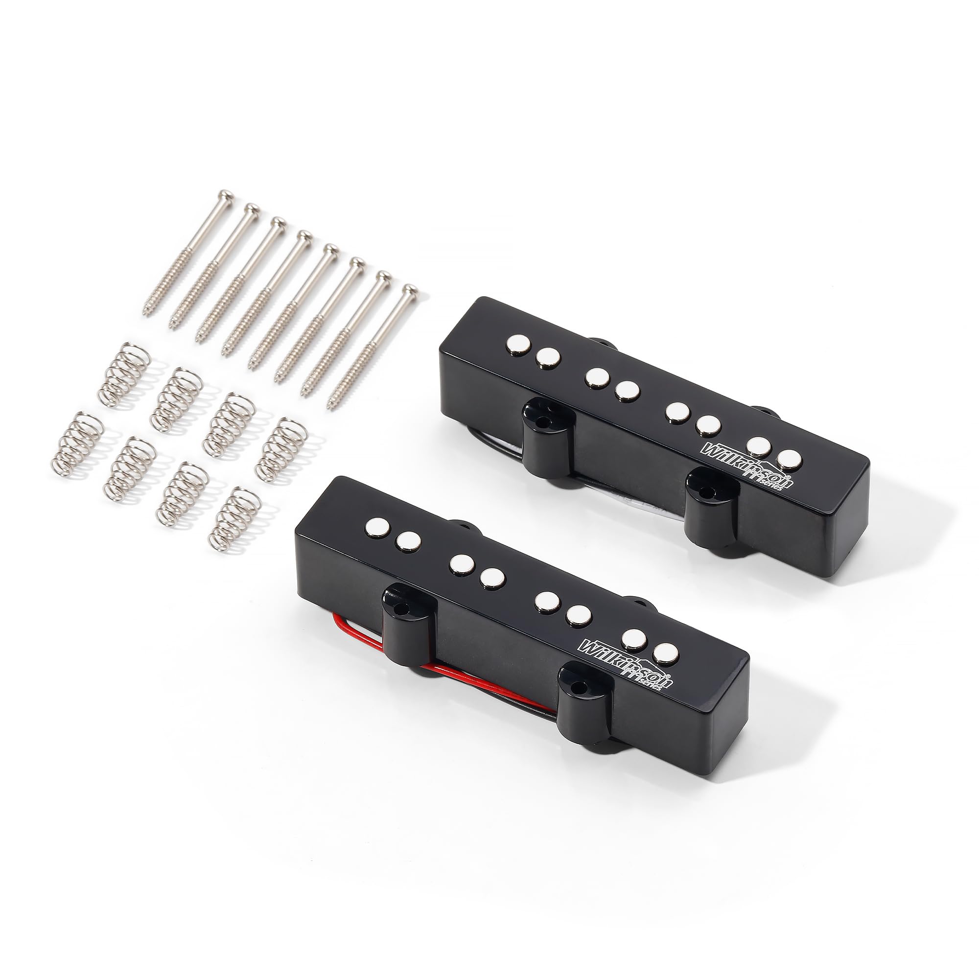 Wilkinson Bass Pickup Wojb Ceramic 4-Strings Jazz Bass Neck&Bridge Pickups Set For Jb Style Bass Guitar(Wojb)
