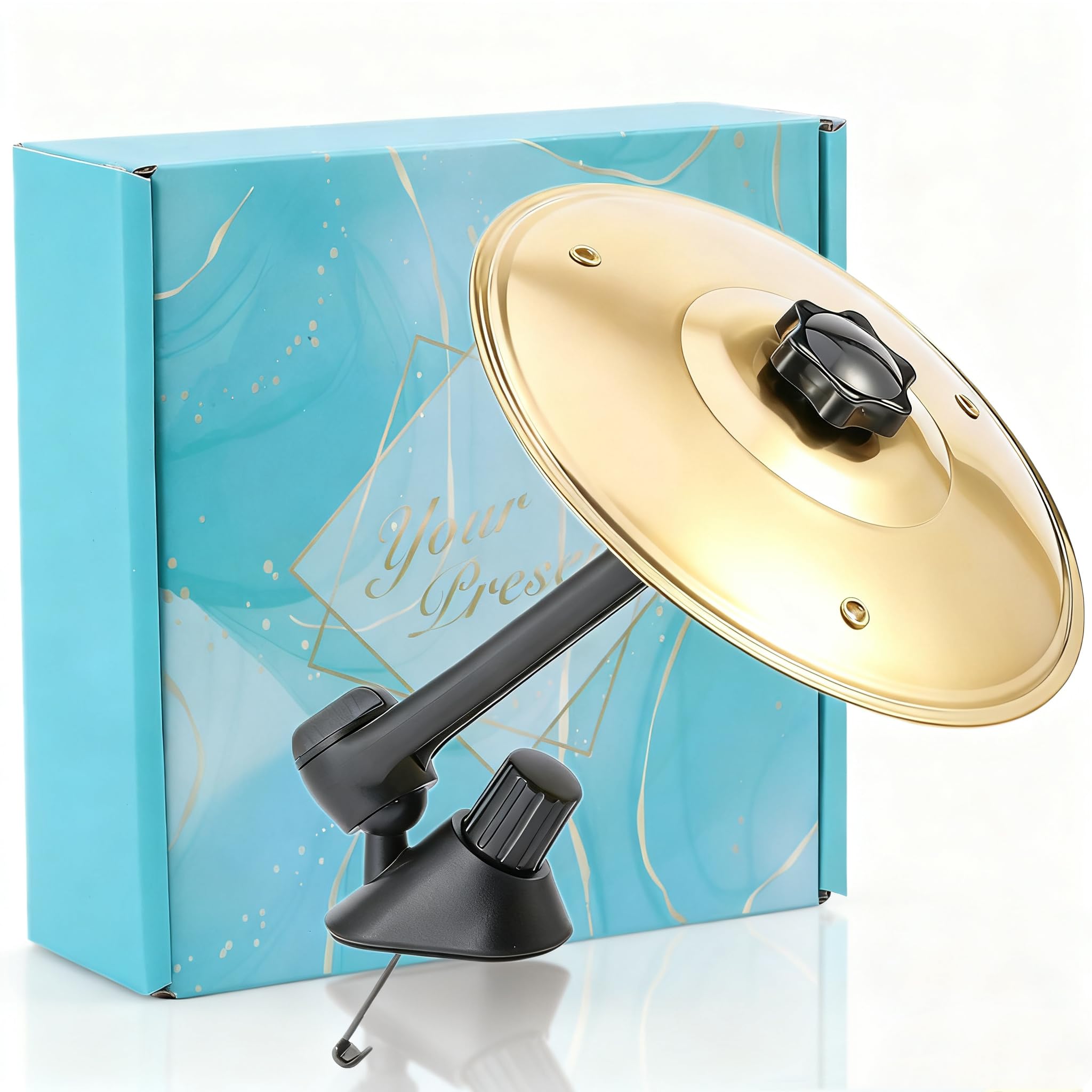 Homelavie Car Crash Cymbal Air Vent, Mini Car Symbol Drum Air Vent, Car Drum Cymbal for Car Cent, Musical Car Accessory for Driv