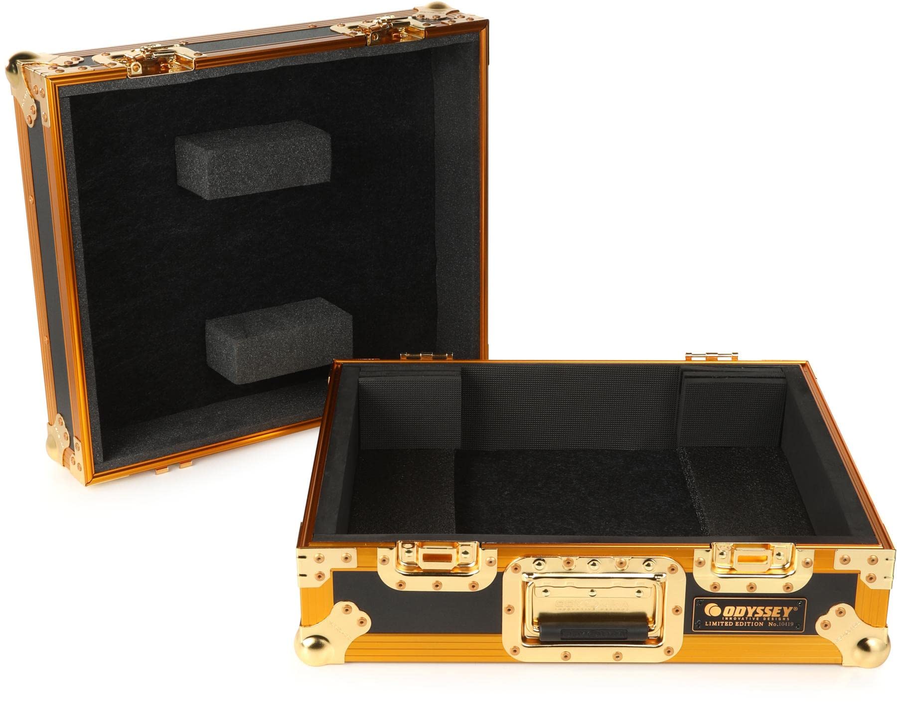 Odyssey Limited Edition Gold Turntable Flight Case
