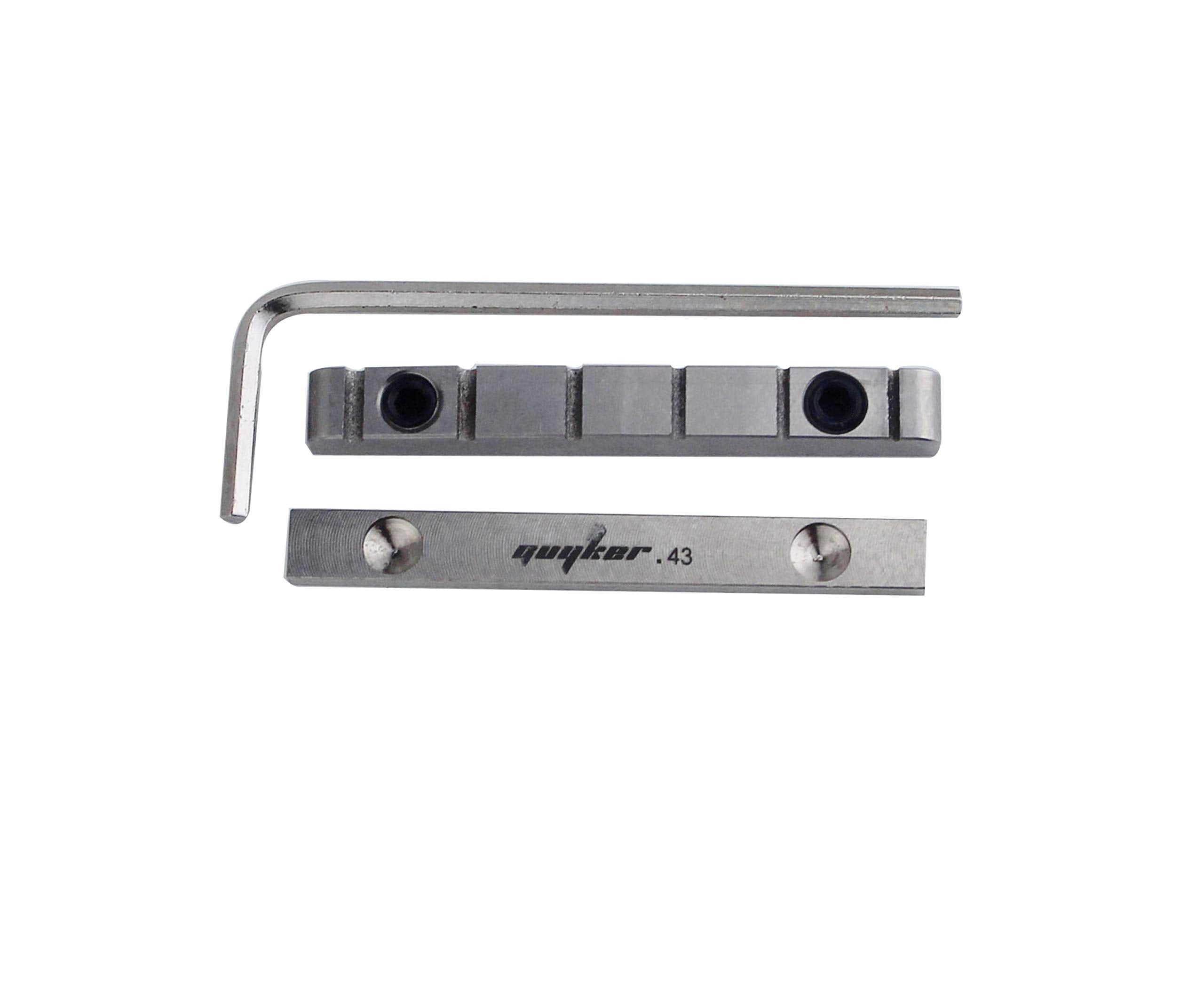 Guyker 43Mm Adjustable Guitar Nut - Bell Titanium Alloy Nut (43 X 5Mm) Split Regulation Replacement Parts Compatible With Gibson