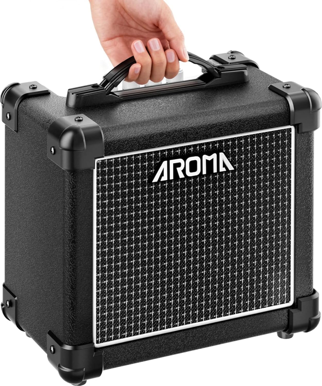Guitar Amp, Powerful 10W Small Electric Guitar Amplifier with DSP Enhanced Tone, Clean/Distortion, 2-Band EQ, Bluetooth & Headph
