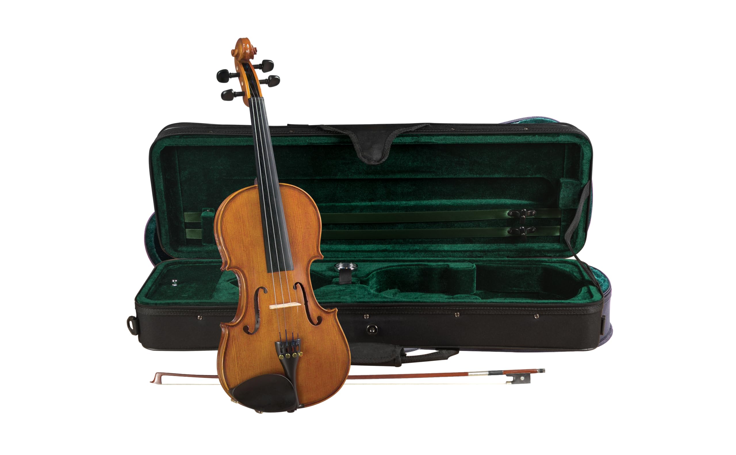 Cremona SV-175 4/4 Premier Student Violin Outfit - Solid Spruce Top, Maple Back, Ebony Fittings, Prelude Strings, Case & Bow for