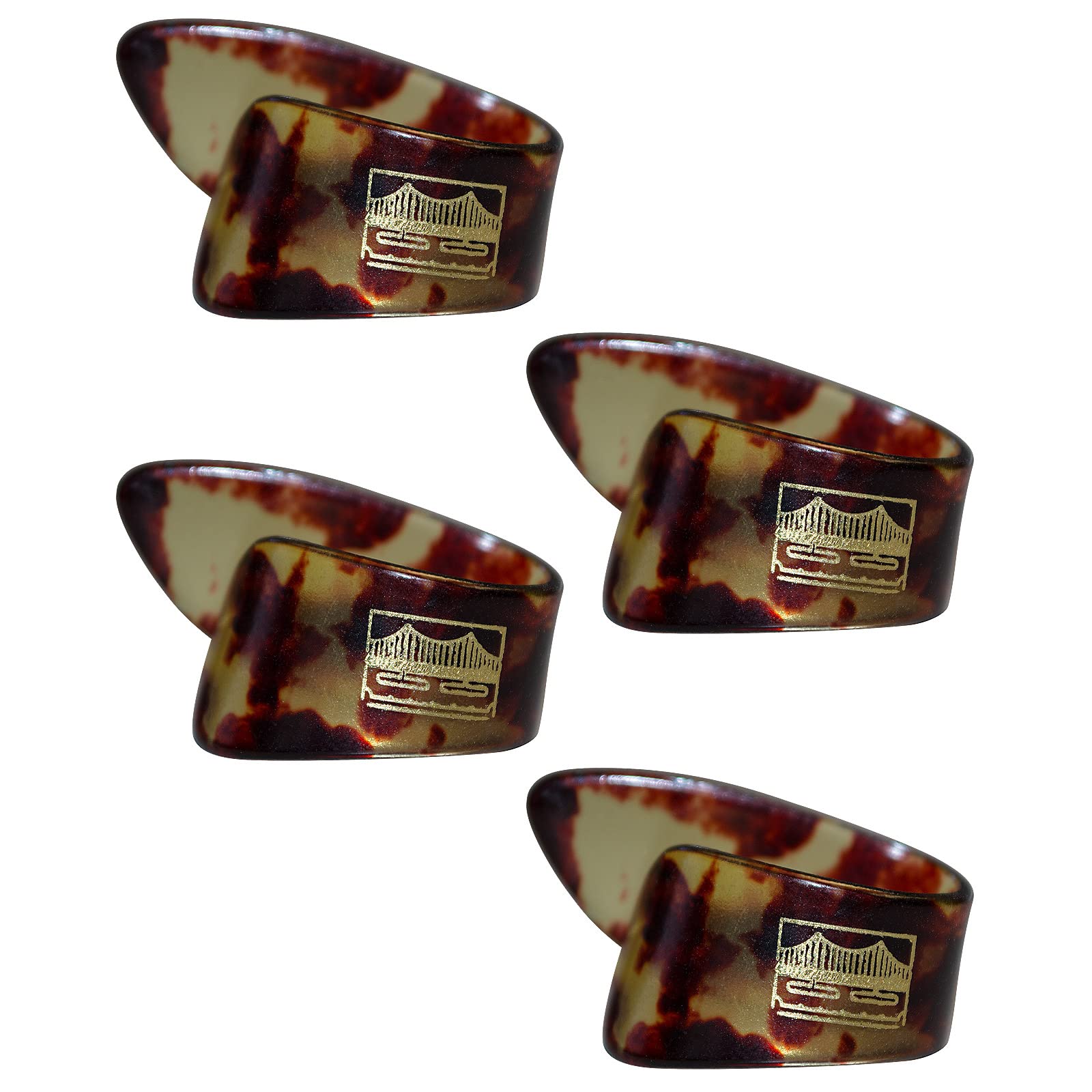 Golden Gate GP-9-4PK Mock Tortoise Thumb Picks - Large - 4 Pack
