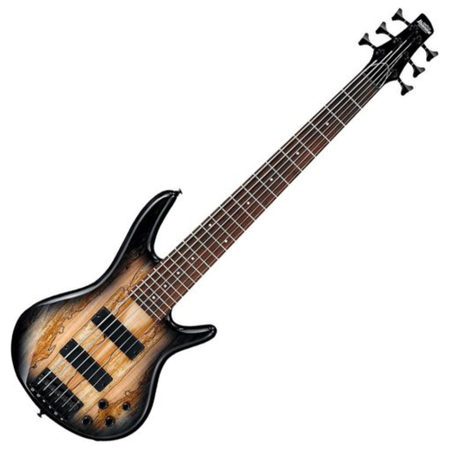 Ibanez GSR206SM NGT Natural Grey Burst Spalt Top 6-String Electric Bass