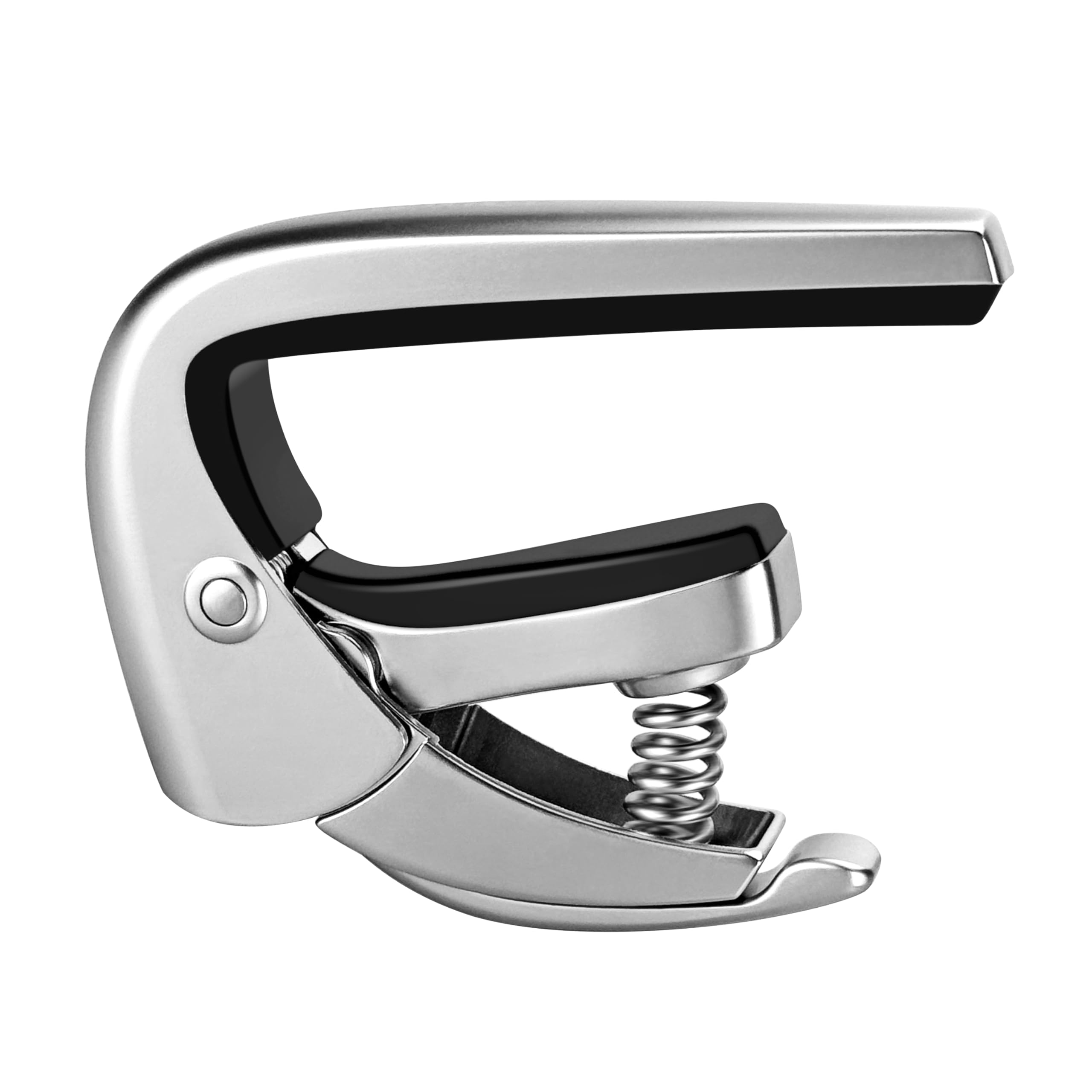 Veintico High-End Pro Guitar Capo For 6 Strings Acoustic And Electric Guitars With Quick Lock Performance-Silver
