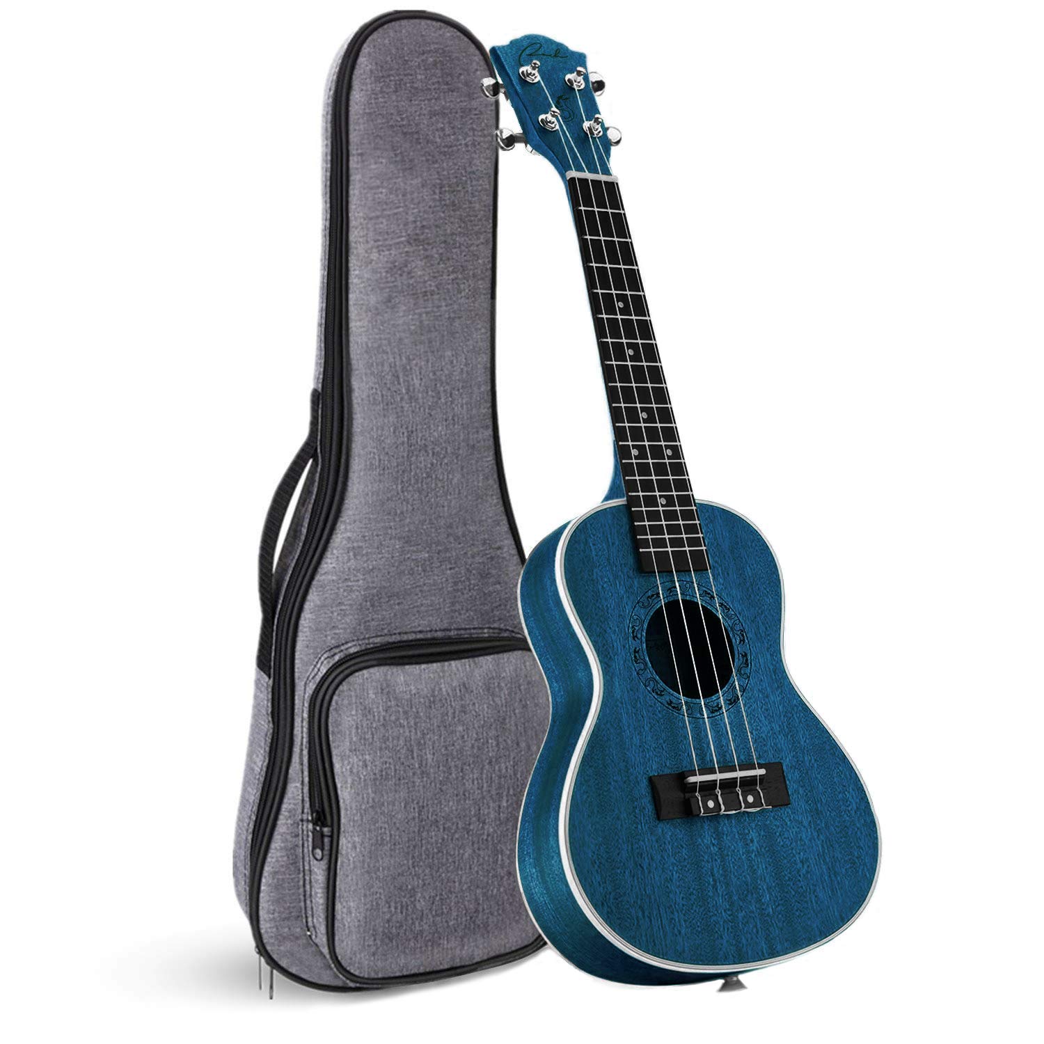 Tenor Ukulele Ranch 26 inch Professional Wooden ukelele Instrument with Free Online 12 Lessons and Gig Bag - Small Hawaiian Guit