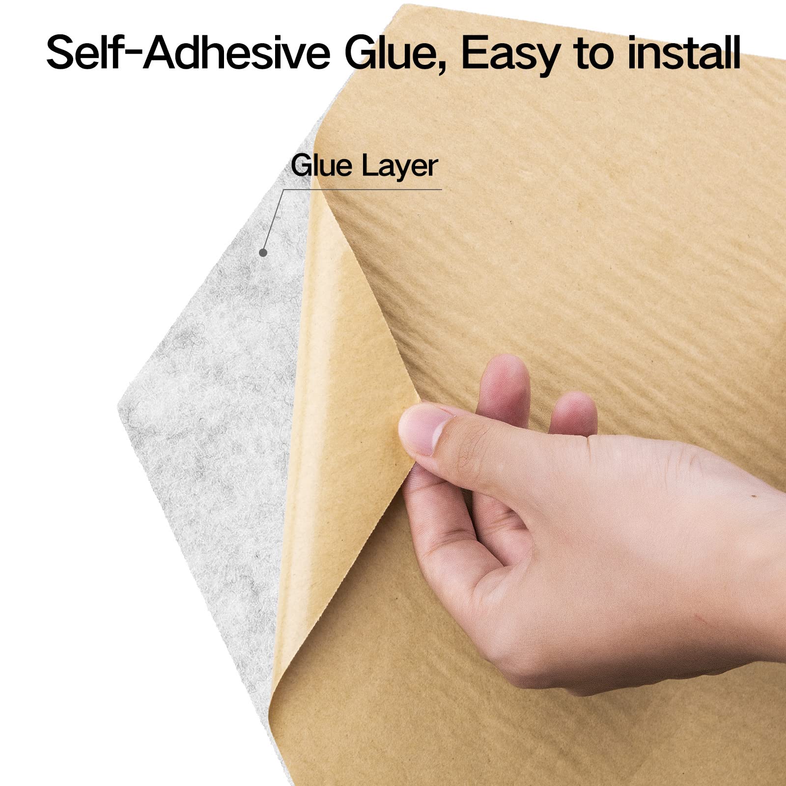 Dailycooper 22 Pack Self-adhesive Acoustic Panels 12'' X 10'' X 0.4'' - Sound Proof Foam Panels with High Density, Fashionable Y