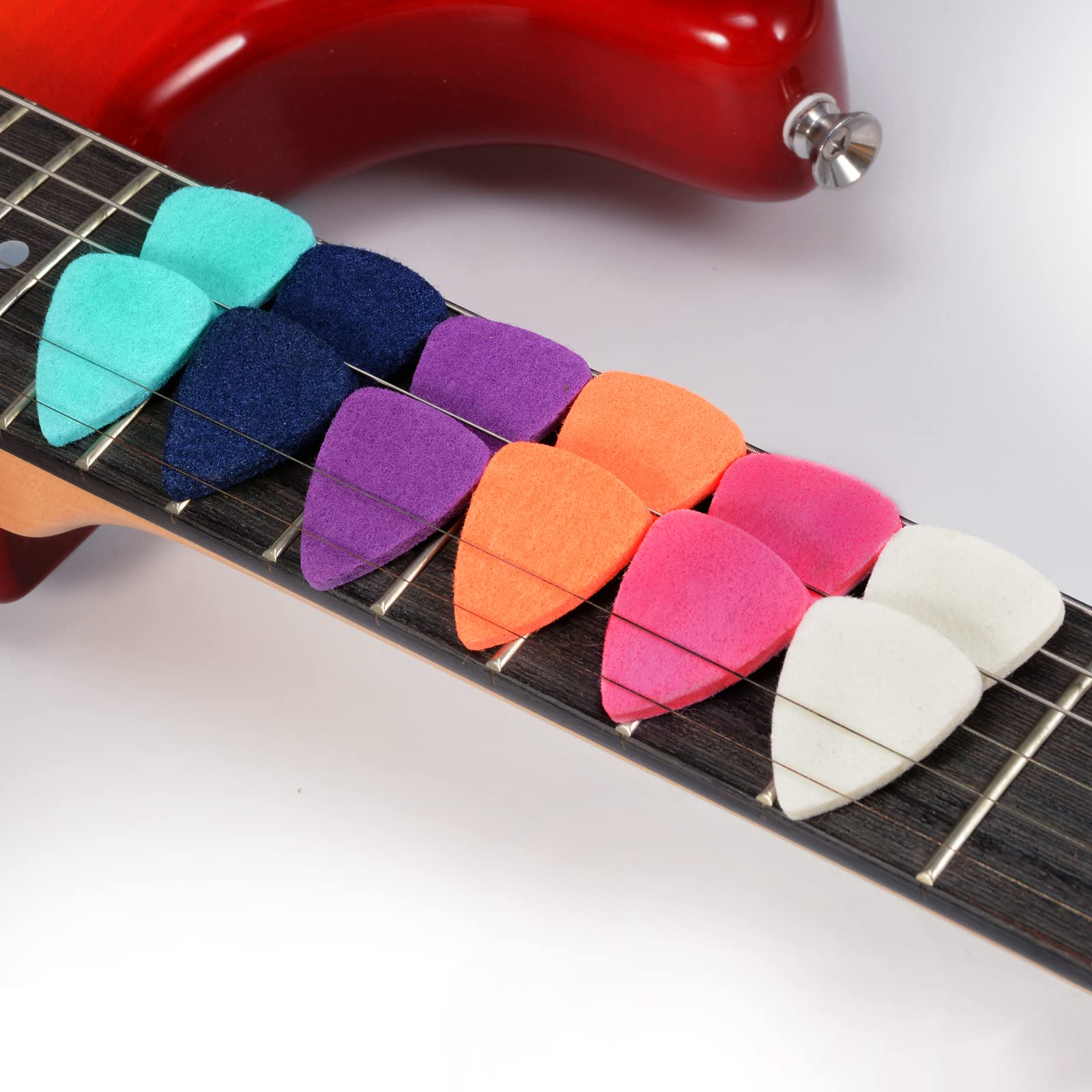 Ukulele Picks, 12Pack Felt Uke Picks For Acoustic Electric & Bass Guitars (3Mm, Felt Picks 12Pack)